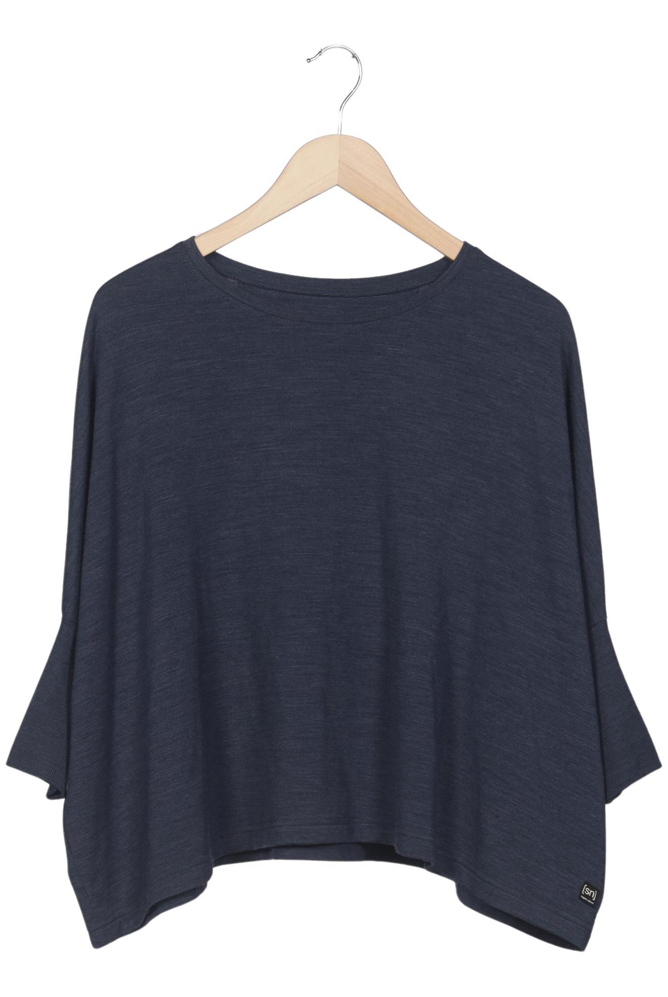 

super.natural Damen Langarmshirt, marineblau, Gr. 38