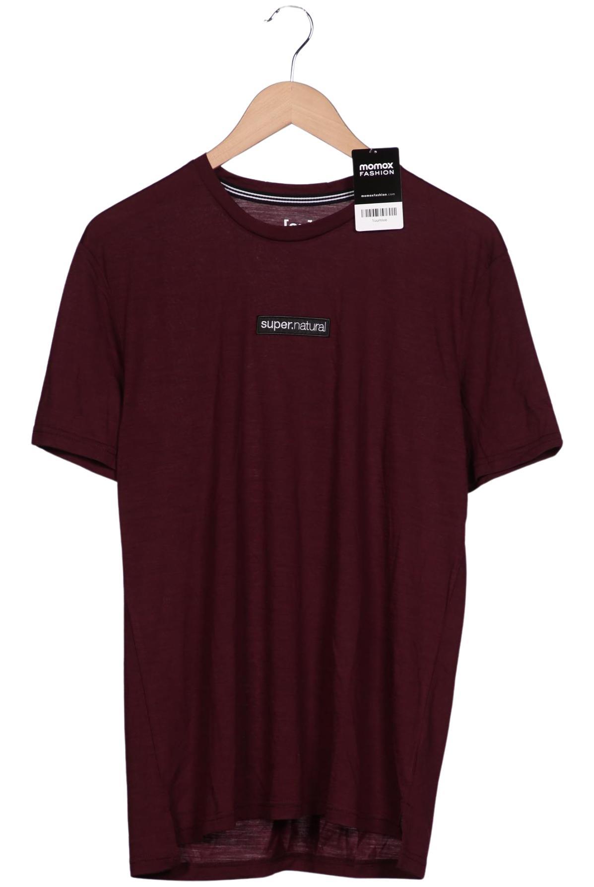 

super.natural Herren T-Shirt, bordeaux, Gr. 48