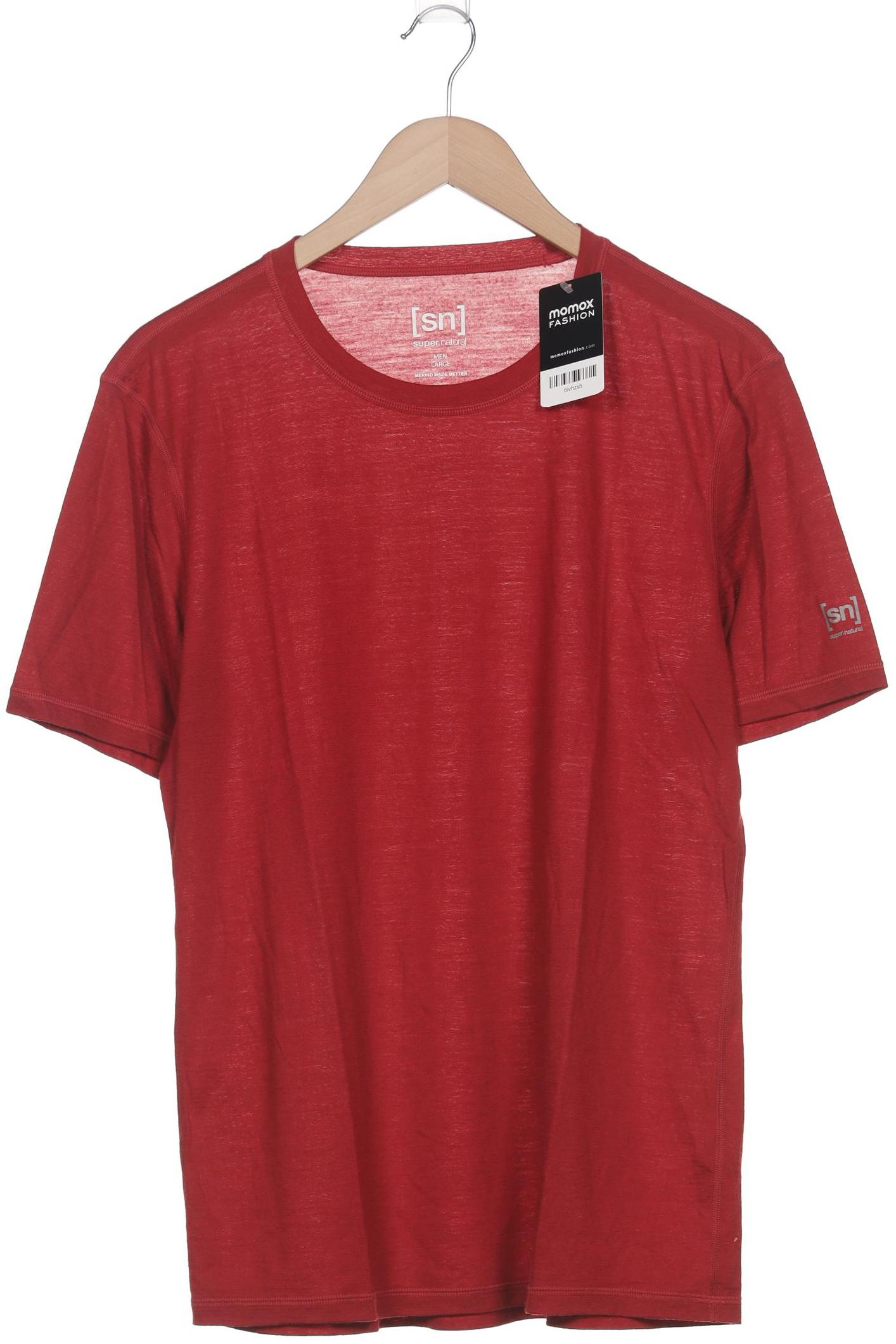 

super.natural Herren T-Shirt, bordeaux, Gr. 52