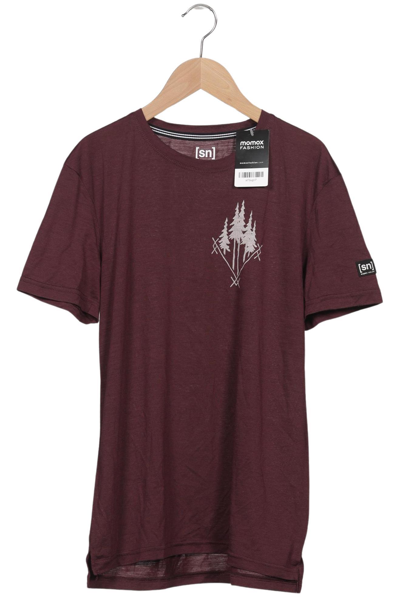 Thumbnail - super.natural Herren T-Shirt, bordeaux, Gr. 46