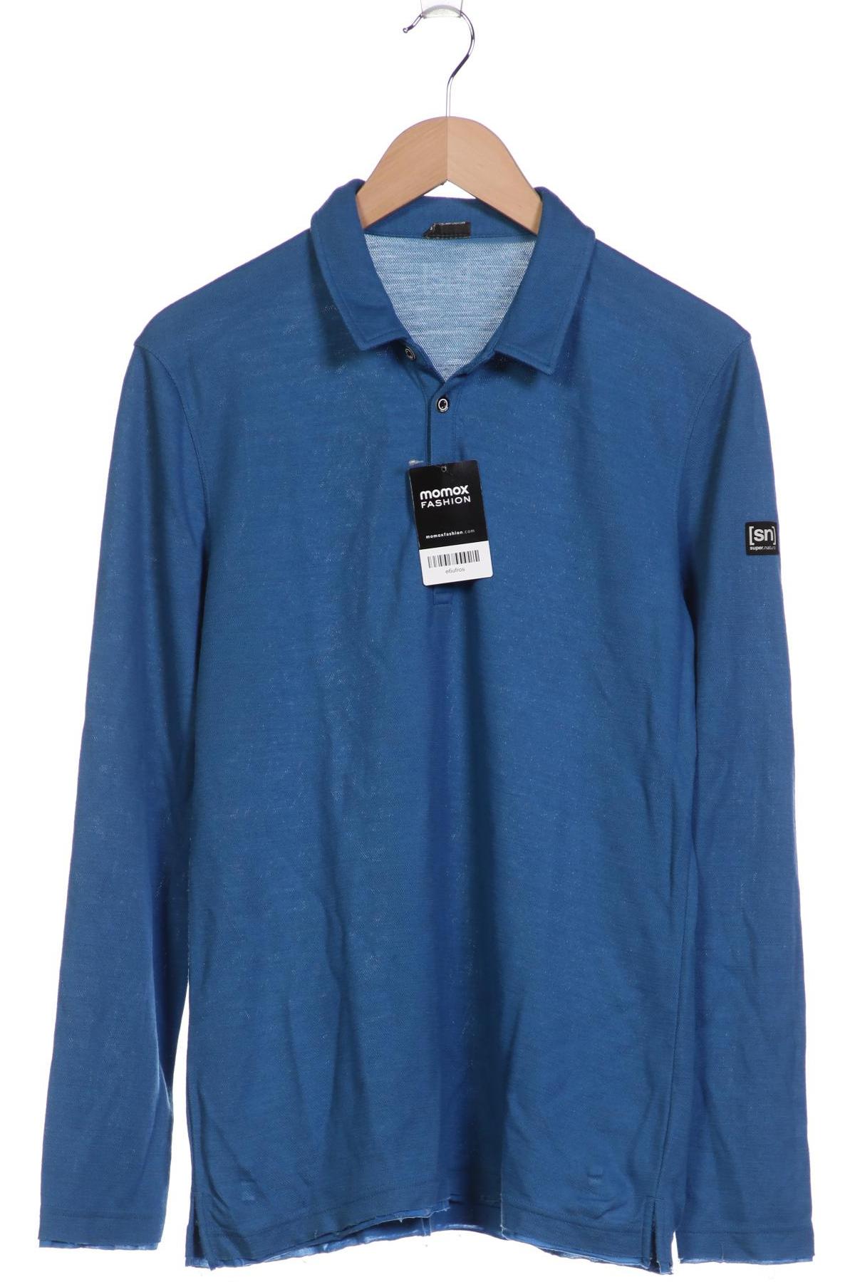 

super.natural Herren Poloshirt, blau, Gr. 48