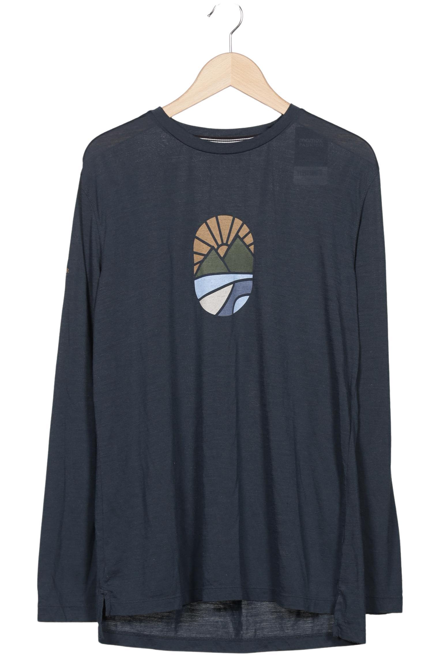 Thumbnail - super.natural Herren Langarmshirt, marineblau, Gr. 54