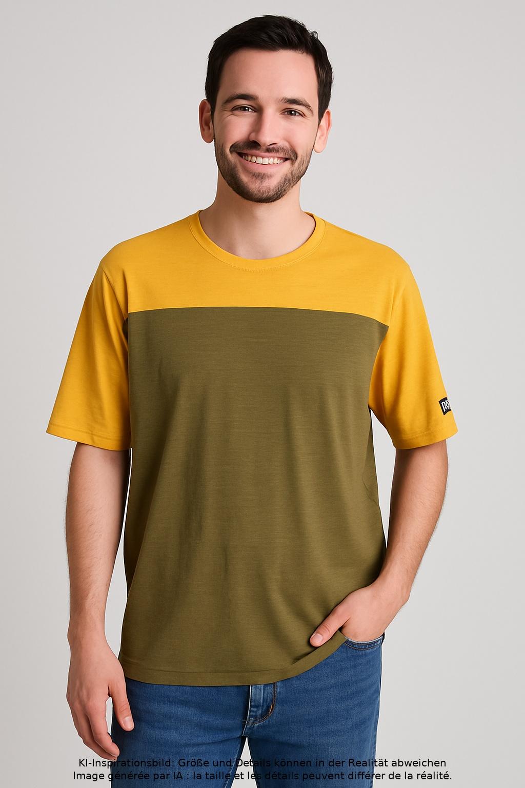 

super.natural Herren T-Shirt, mehrfarbig, Gr. 52