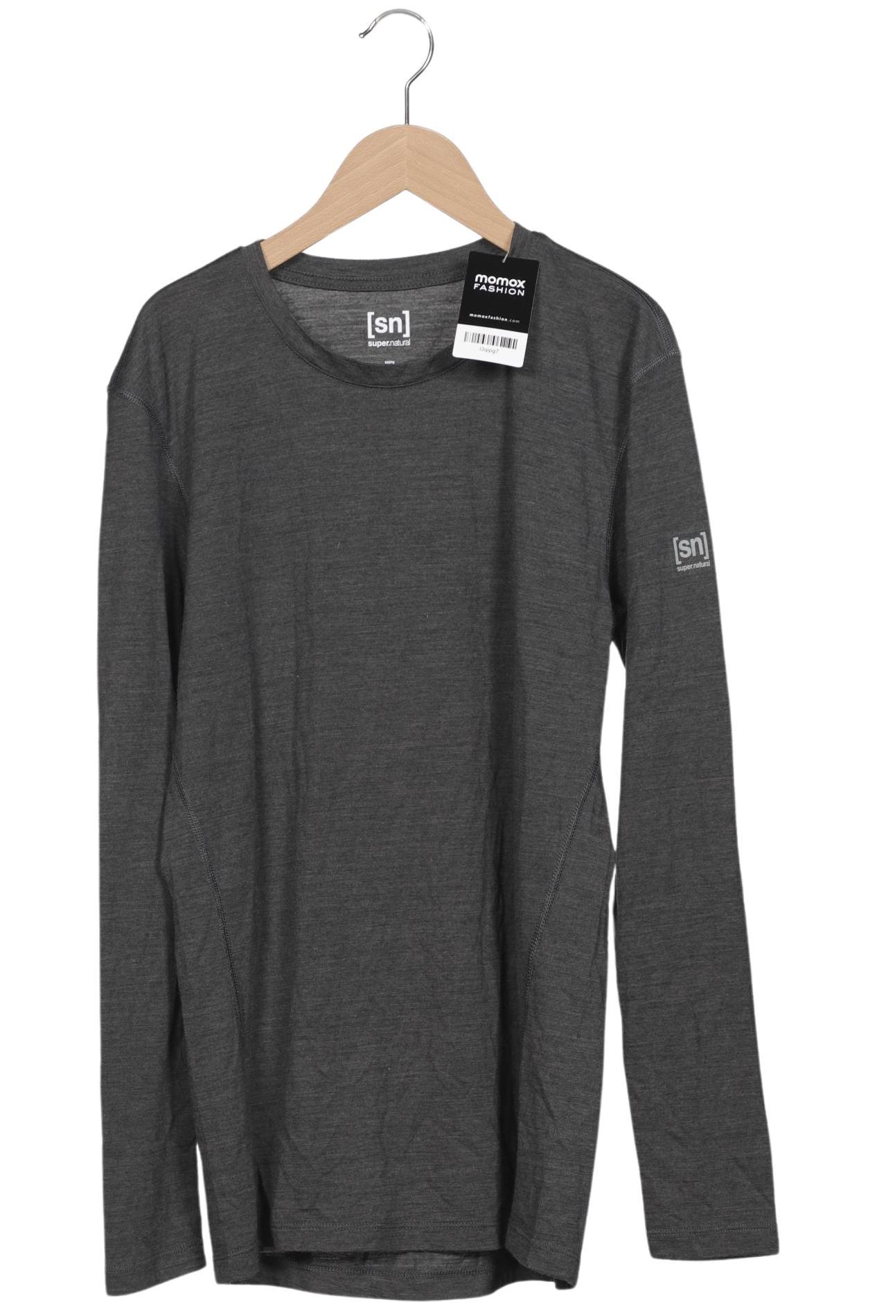 

super.natural Herren Langarmshirt, grau, Gr. 48