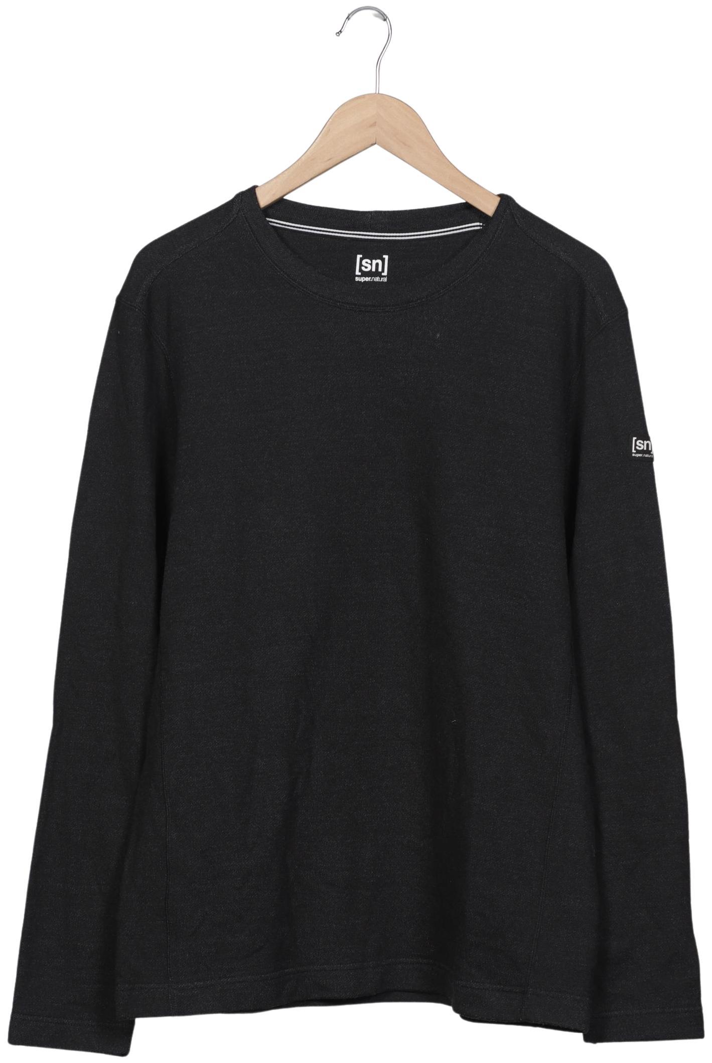 

super.natural Herren Sweatshirt, schwarz, Gr. 54