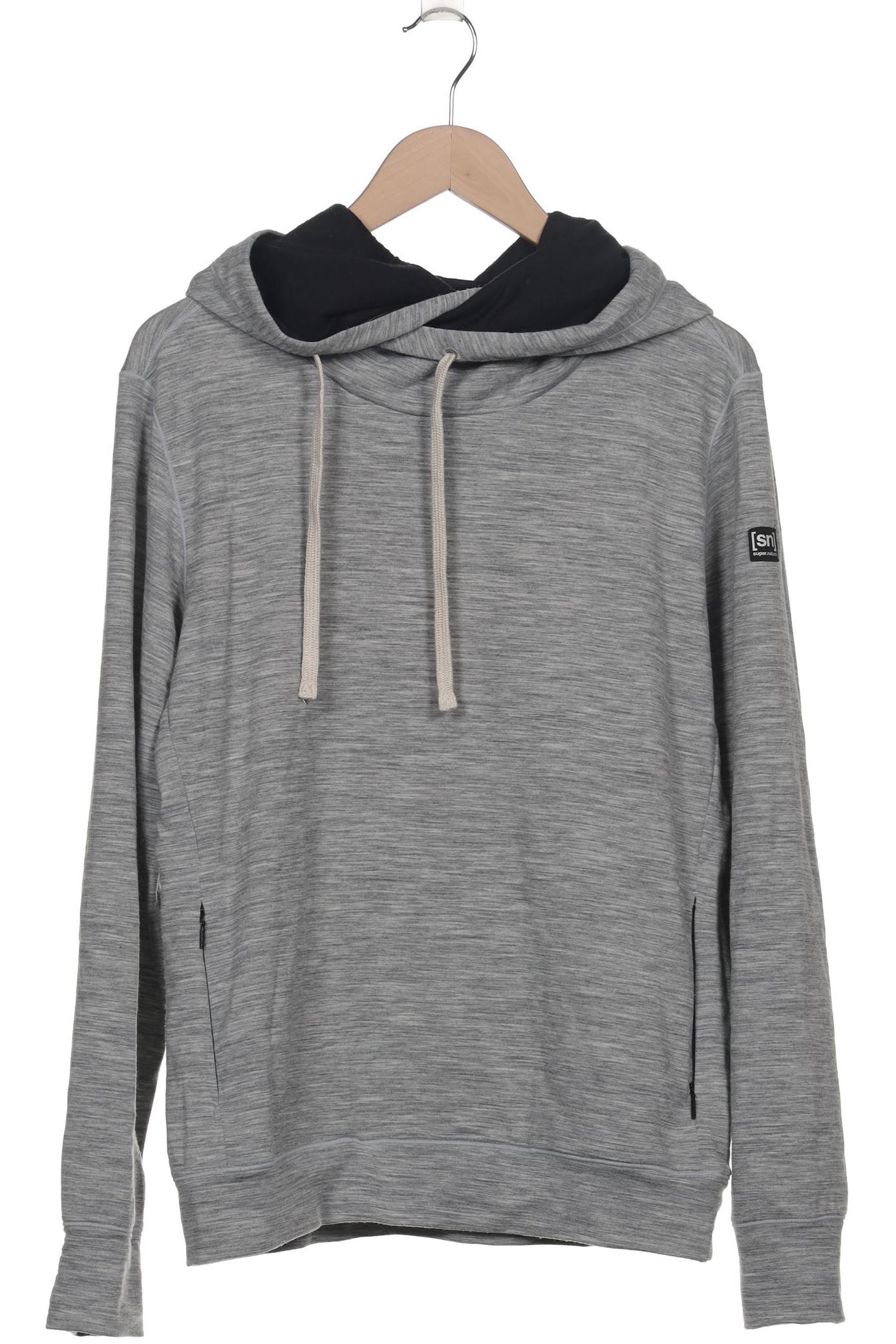

super.natural Herren Kapuzenpullover, grau, Gr. 52