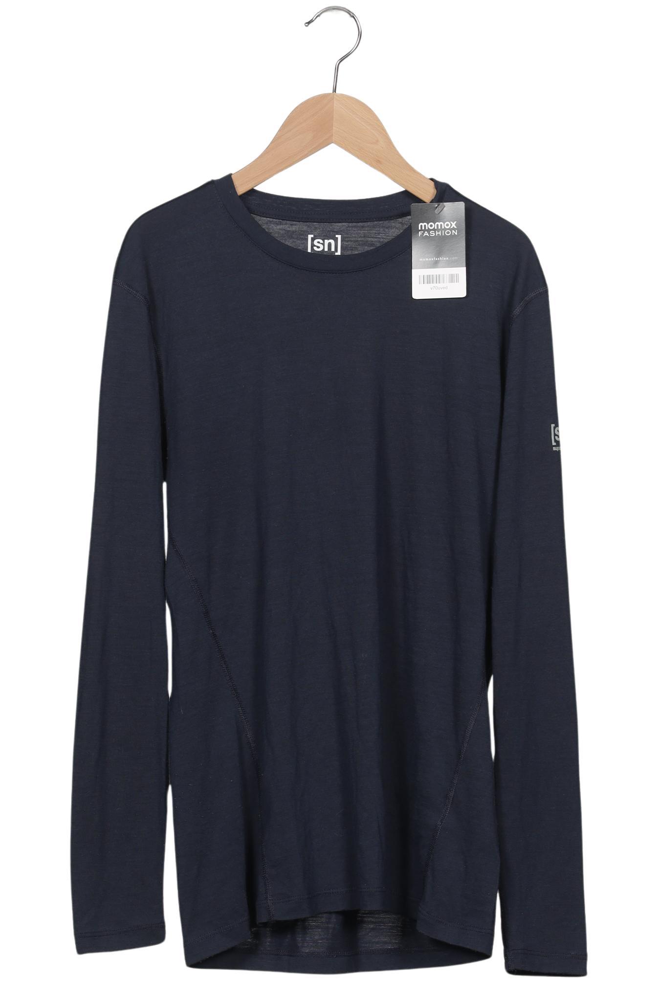 Thumbnail - super.natural Herren Langarmshirt, marineblau, Gr. 46