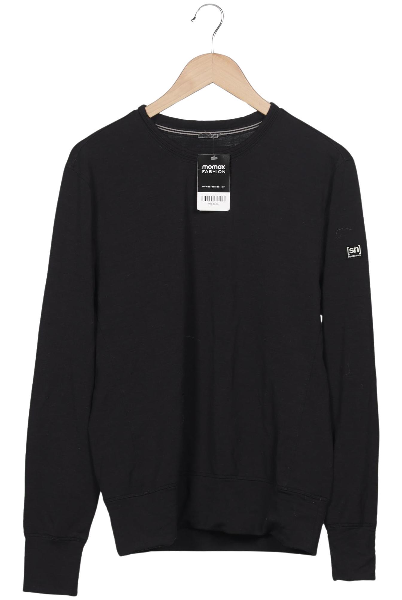 

super.natural Herren Langarmshirt, schwarz, Gr. 52