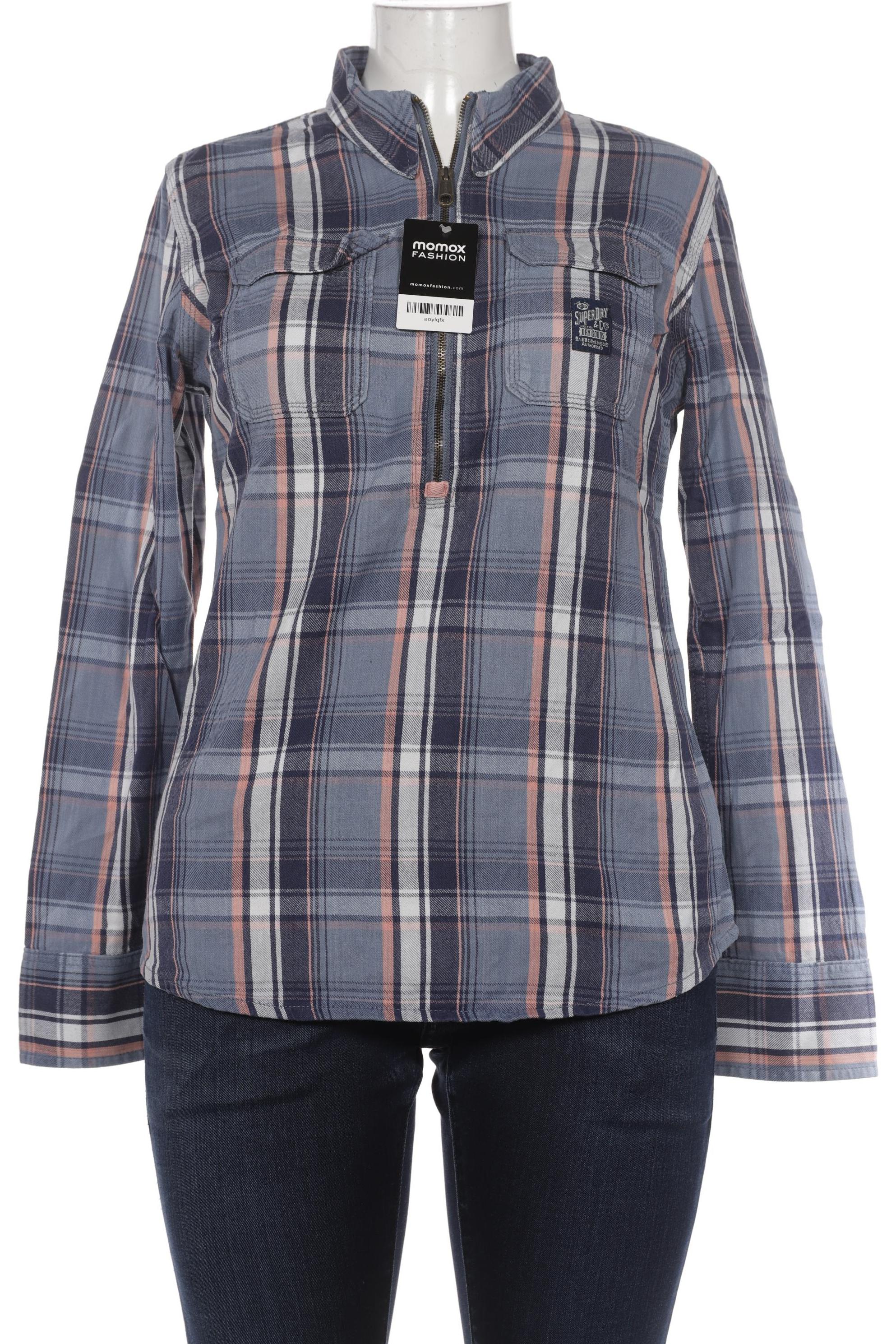 

Superdry Damen Bluse, blau, Gr. 44