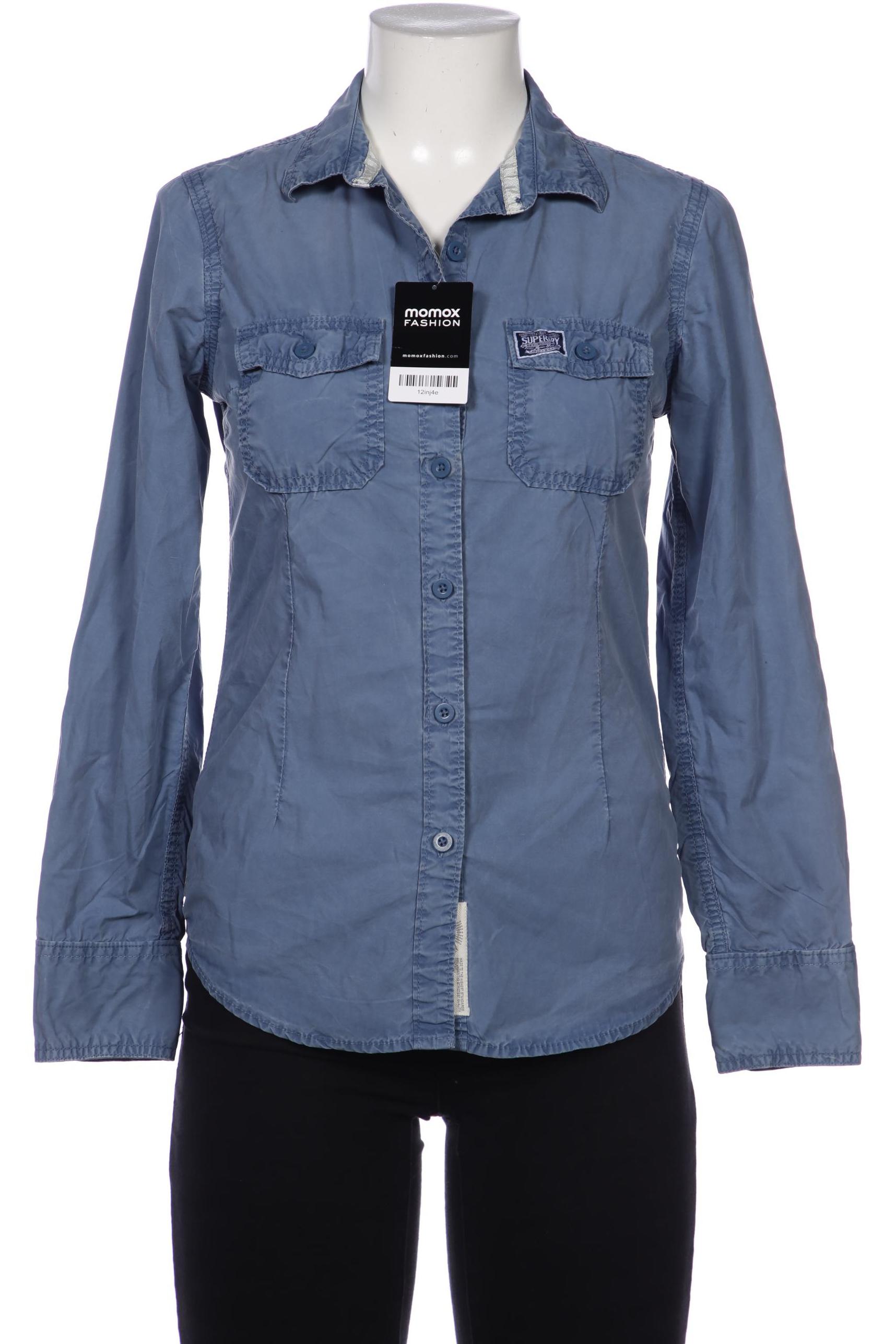 

Superdry Damen Bluse, blau