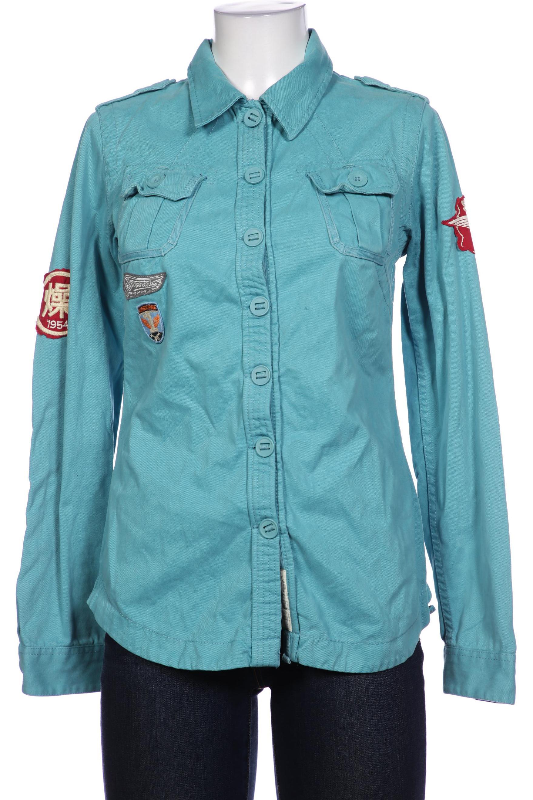 

Superdry Damen Bluse, türkis, Gr. 38
