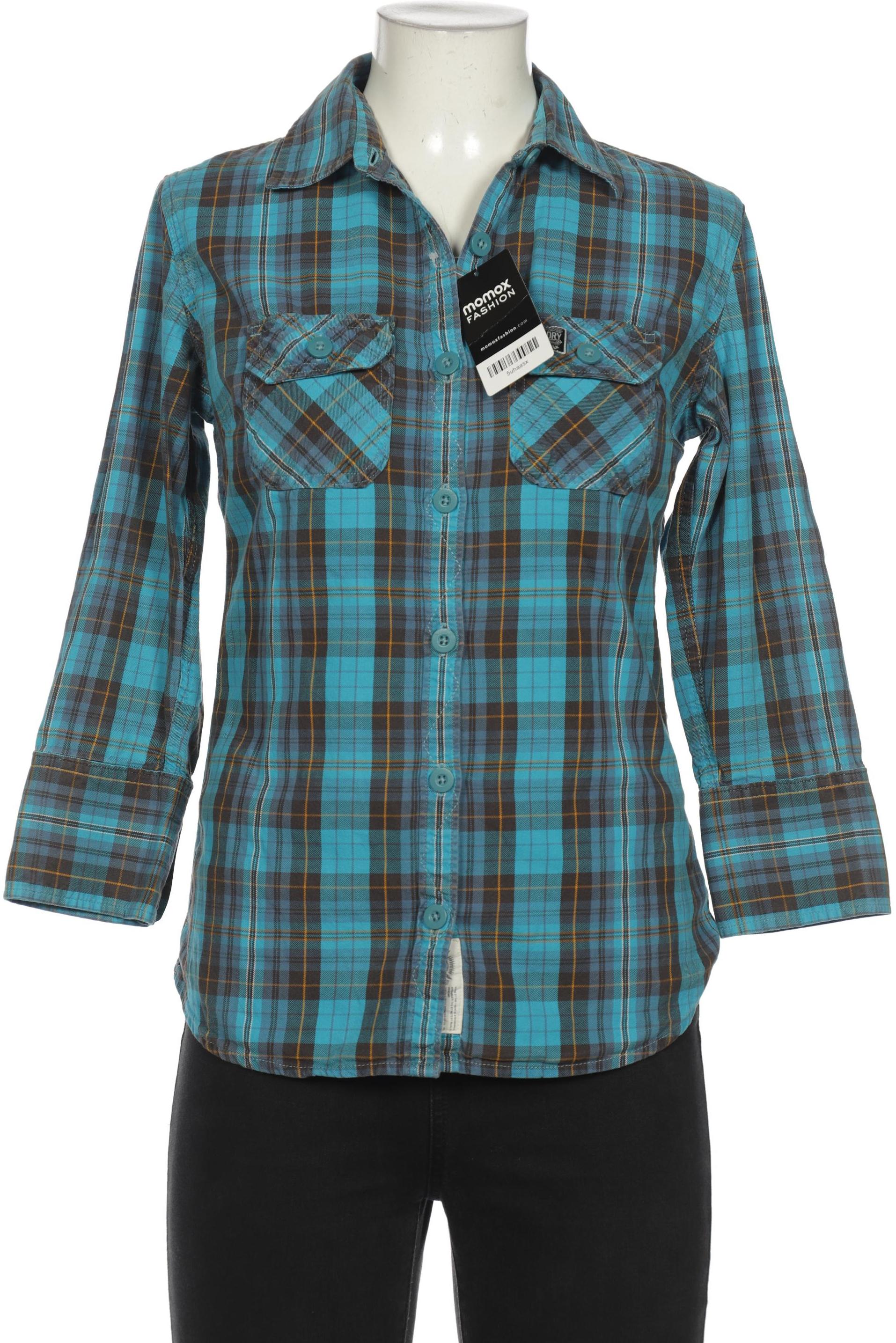 

Superdry Damen Bluse, blau, Gr. 38