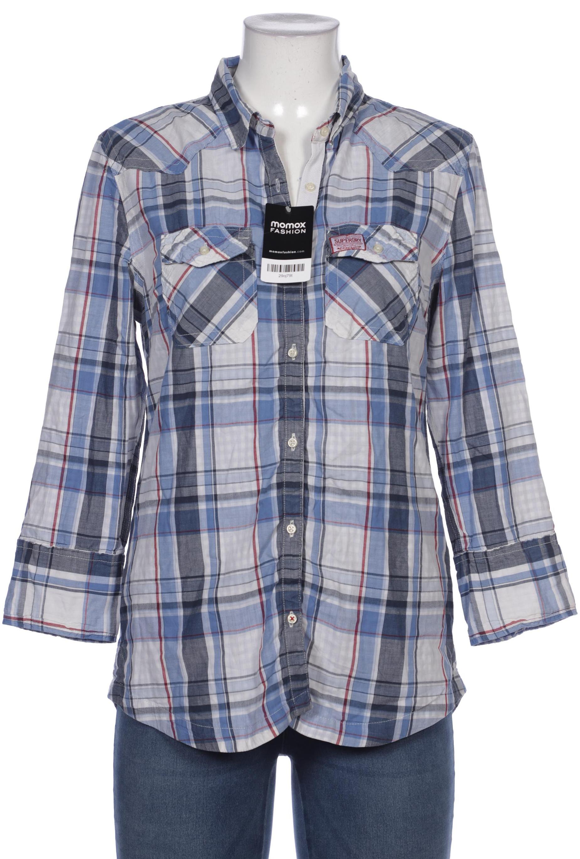 

Superdry Damen Bluse, blau, Gr. 42