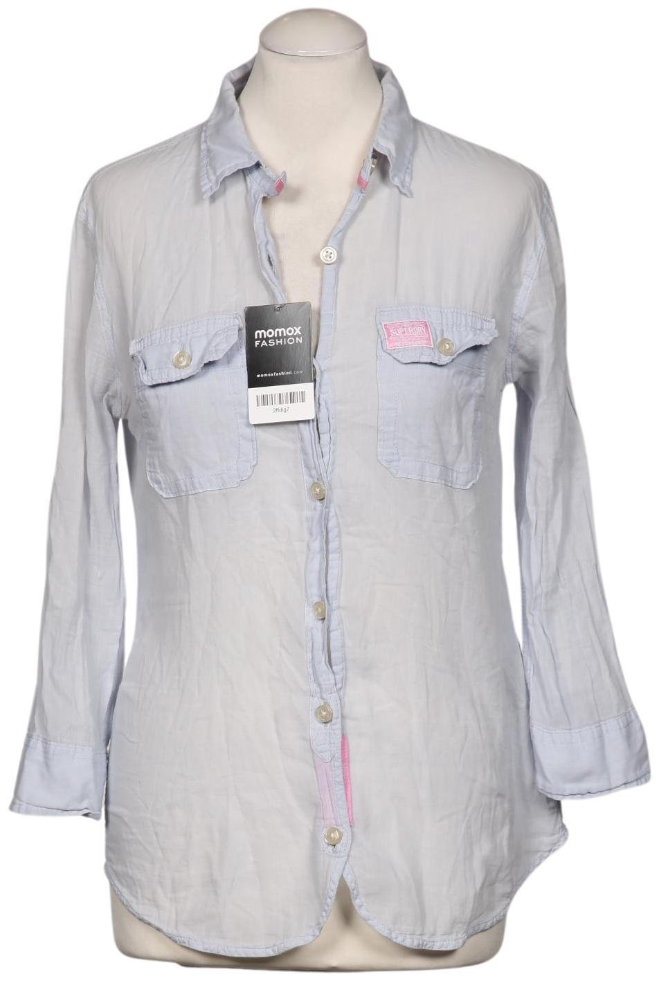 

Superdry Damen Bluse, hellblau, Gr. 38