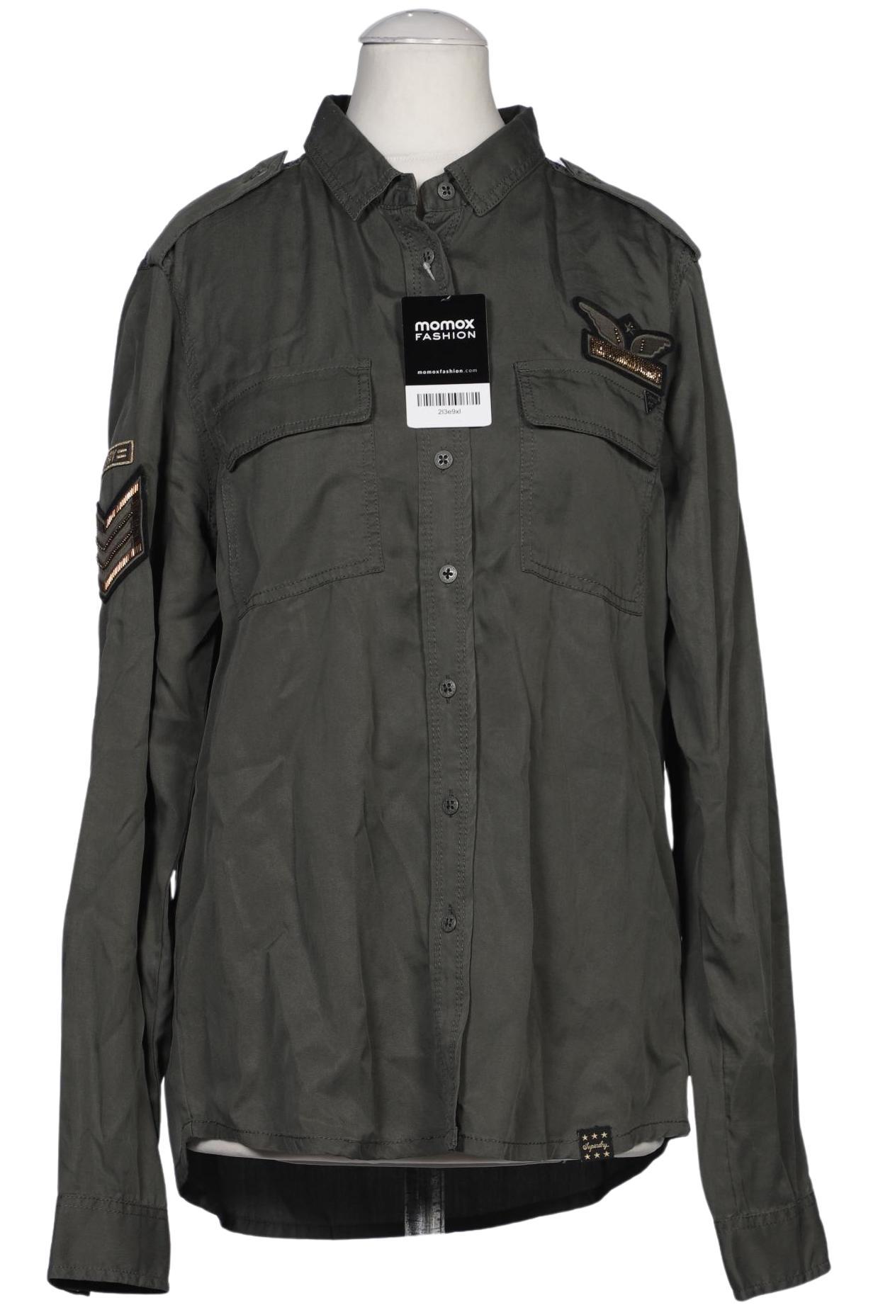 

Superdry Damen Bluse, grün, Gr. 38