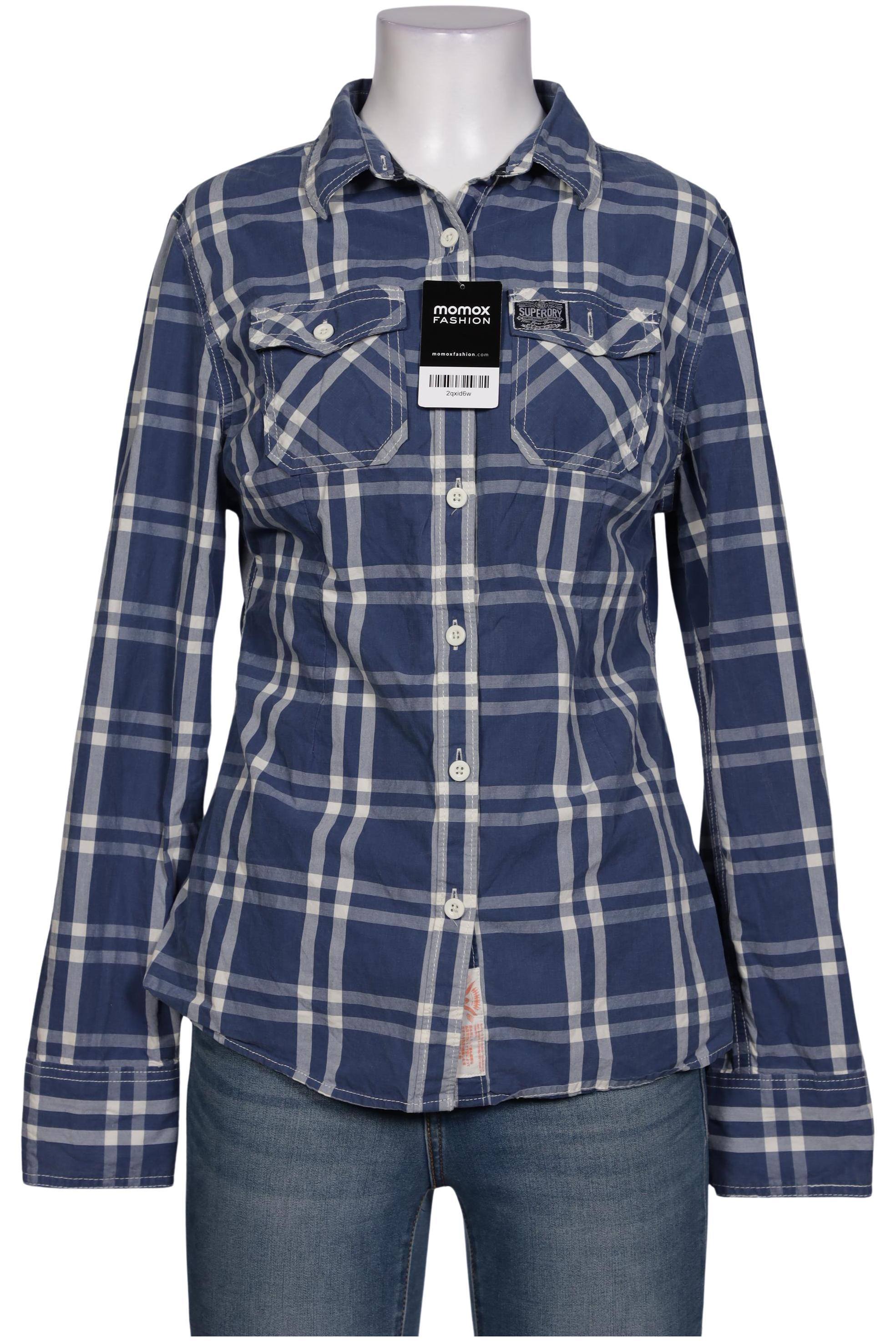 

Superdry Damen Bluse, blau, Gr. 42