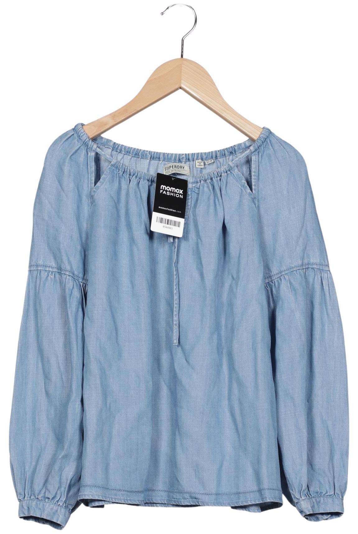 

Superdry Damen Bluse, blau, Gr. 36