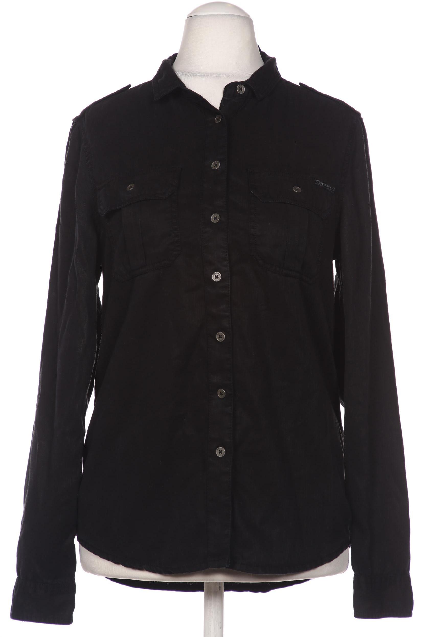 

Superdry Damen Bluse, schwarz, Gr. 38