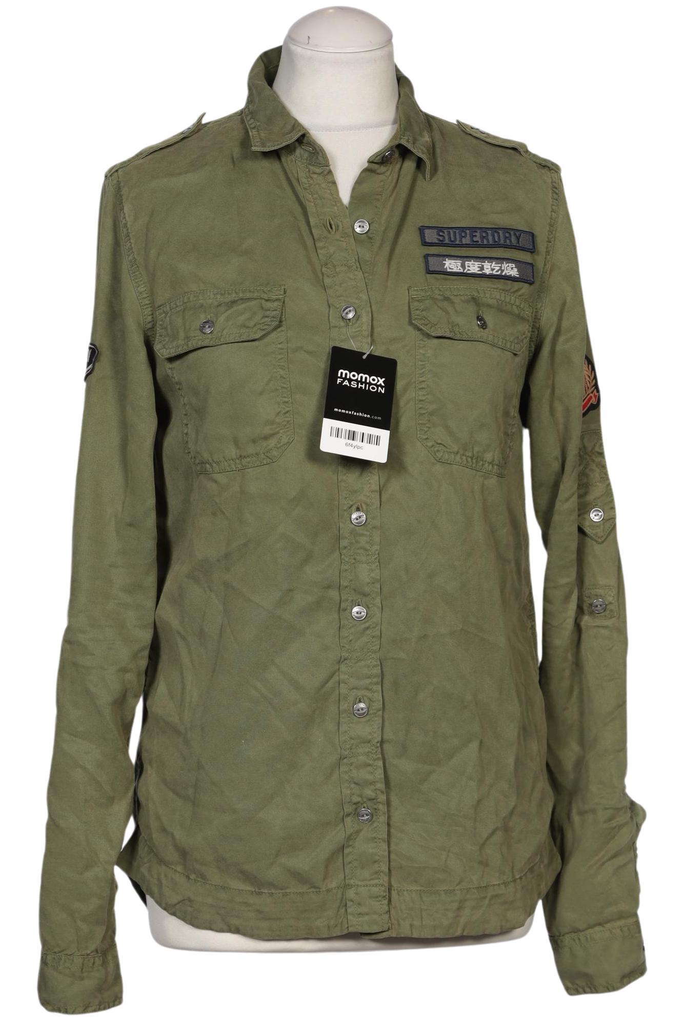 

Superdry Damen Bluse, grün, Gr. 36