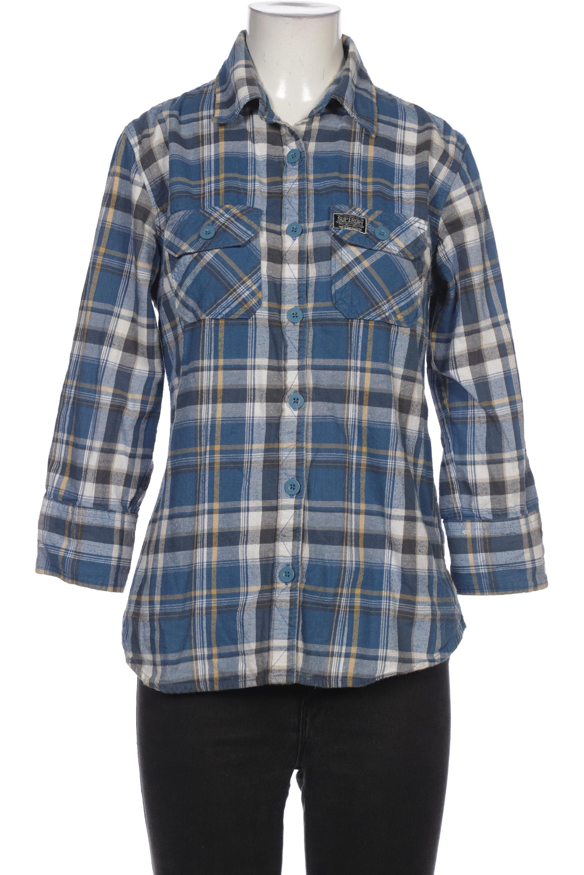 

Superdry Damen Bluse, blau, Gr. 38