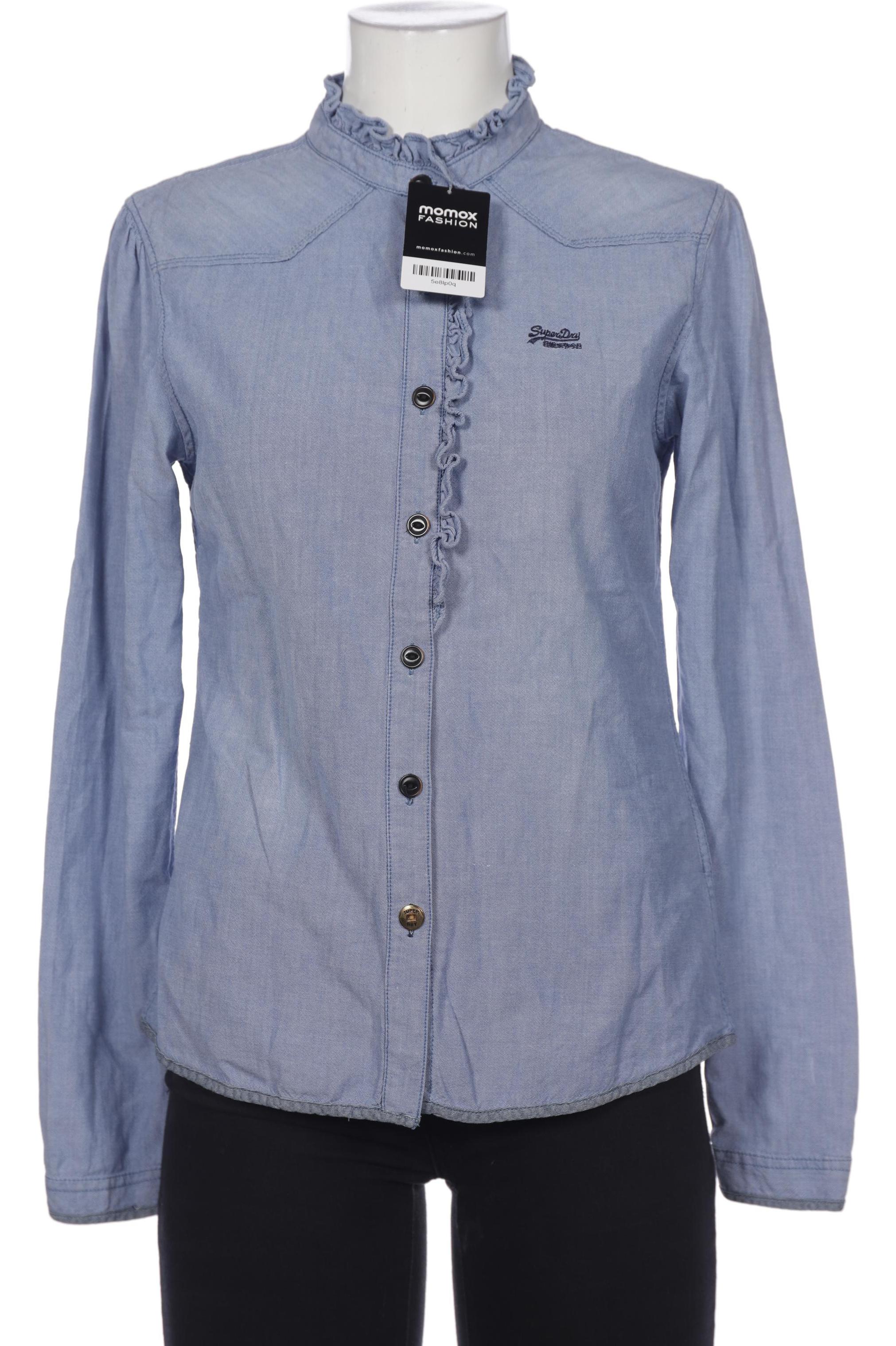 

Superdry Damen Bluse, blau, Gr. 42