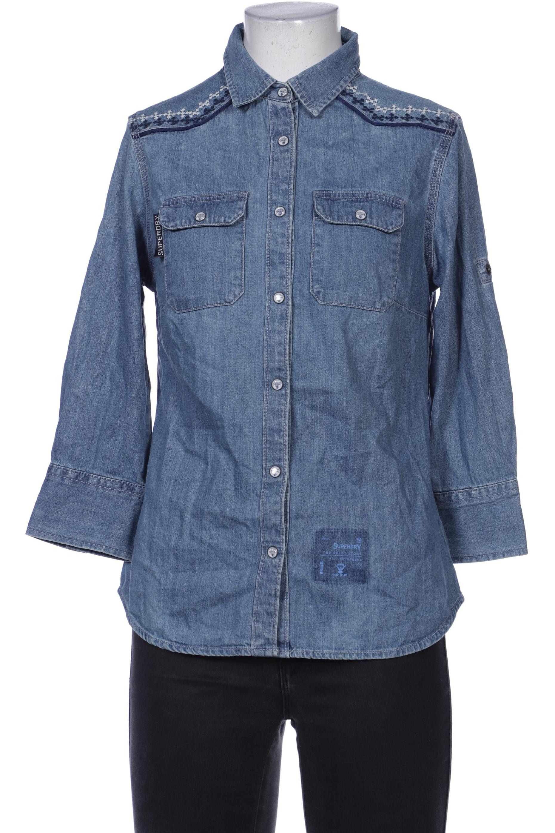 

Superdry Damen Bluse, blau, Gr. 38