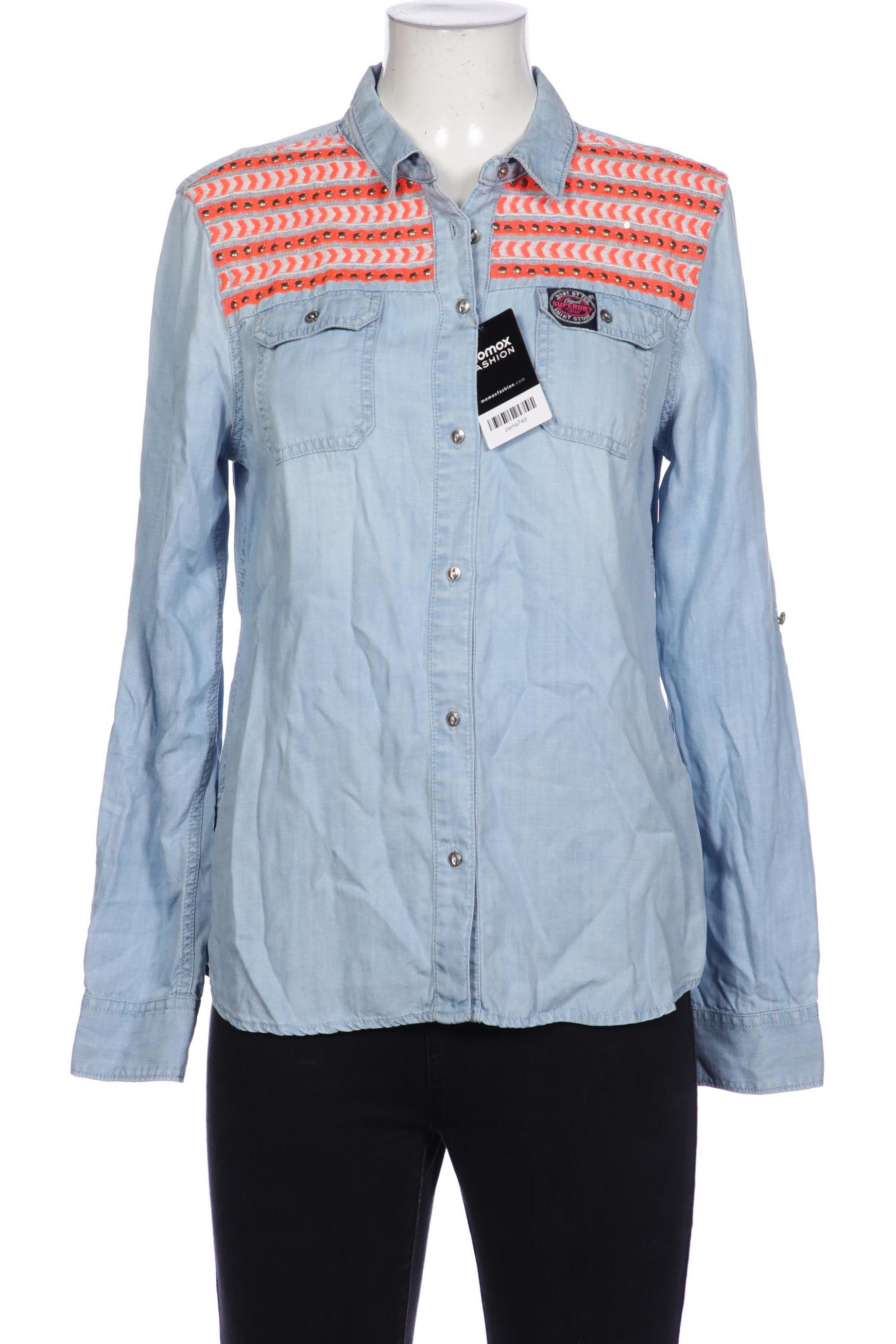 

Superdry Damen Bluse, hellblau, Gr. 42