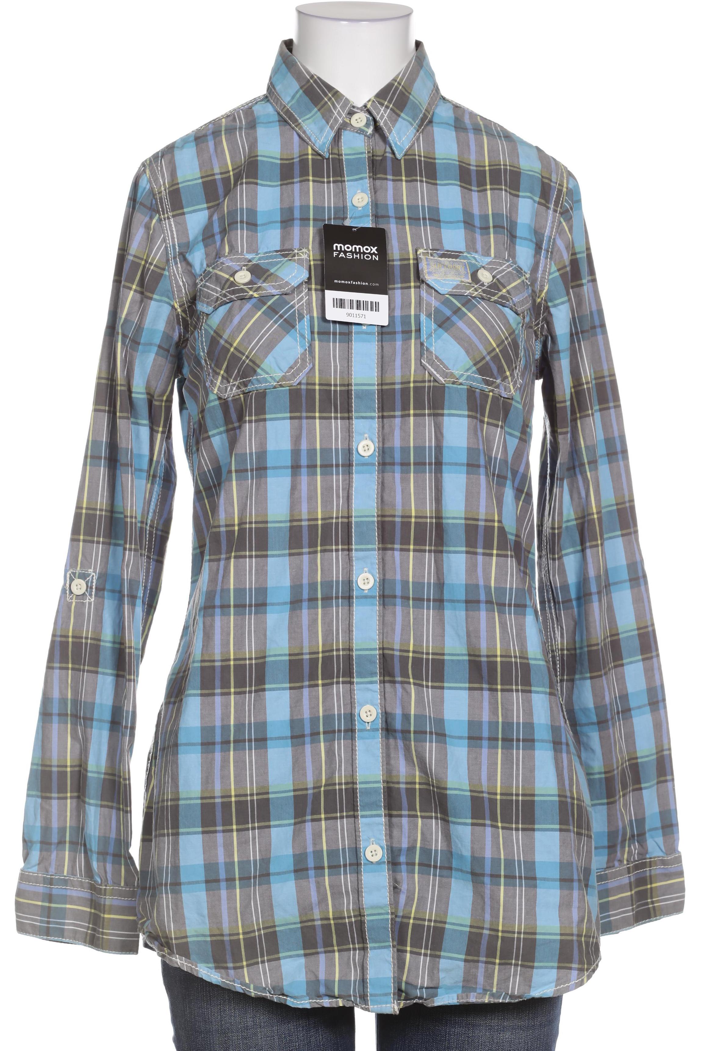 

Superdry Damen Bluse, blau, Gr. 38