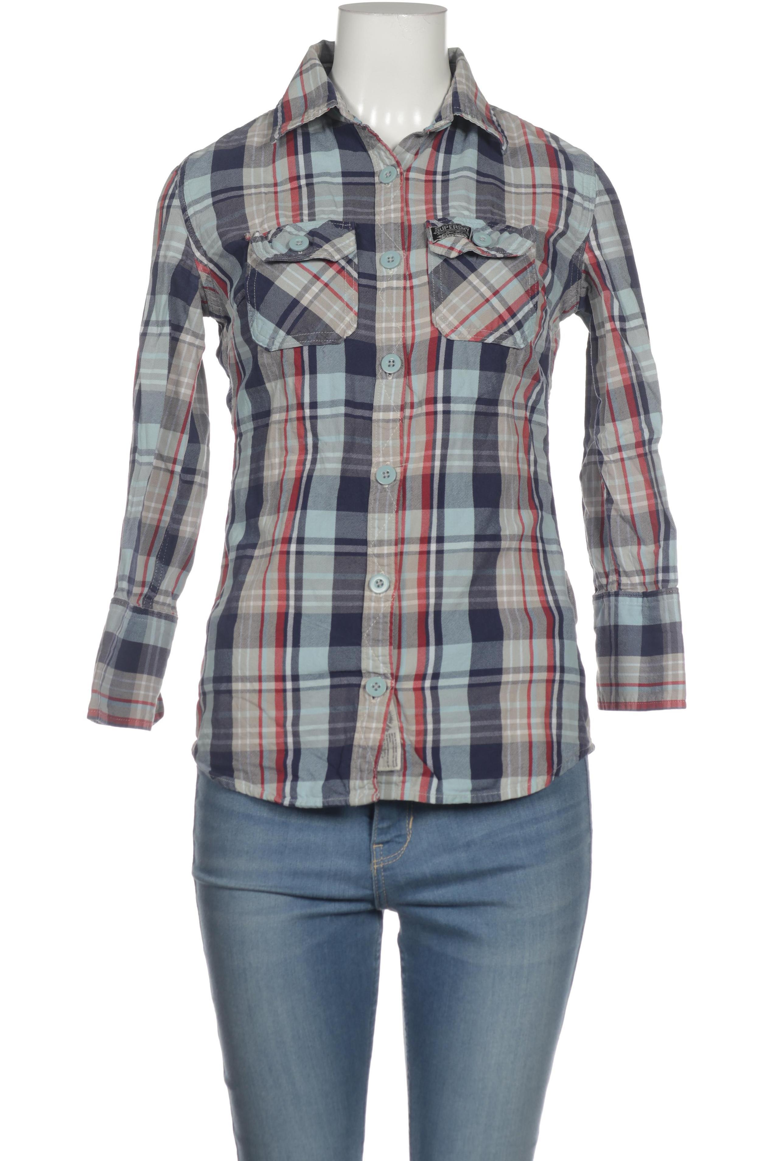 

Superdry Damen Bluse, blau, Gr.