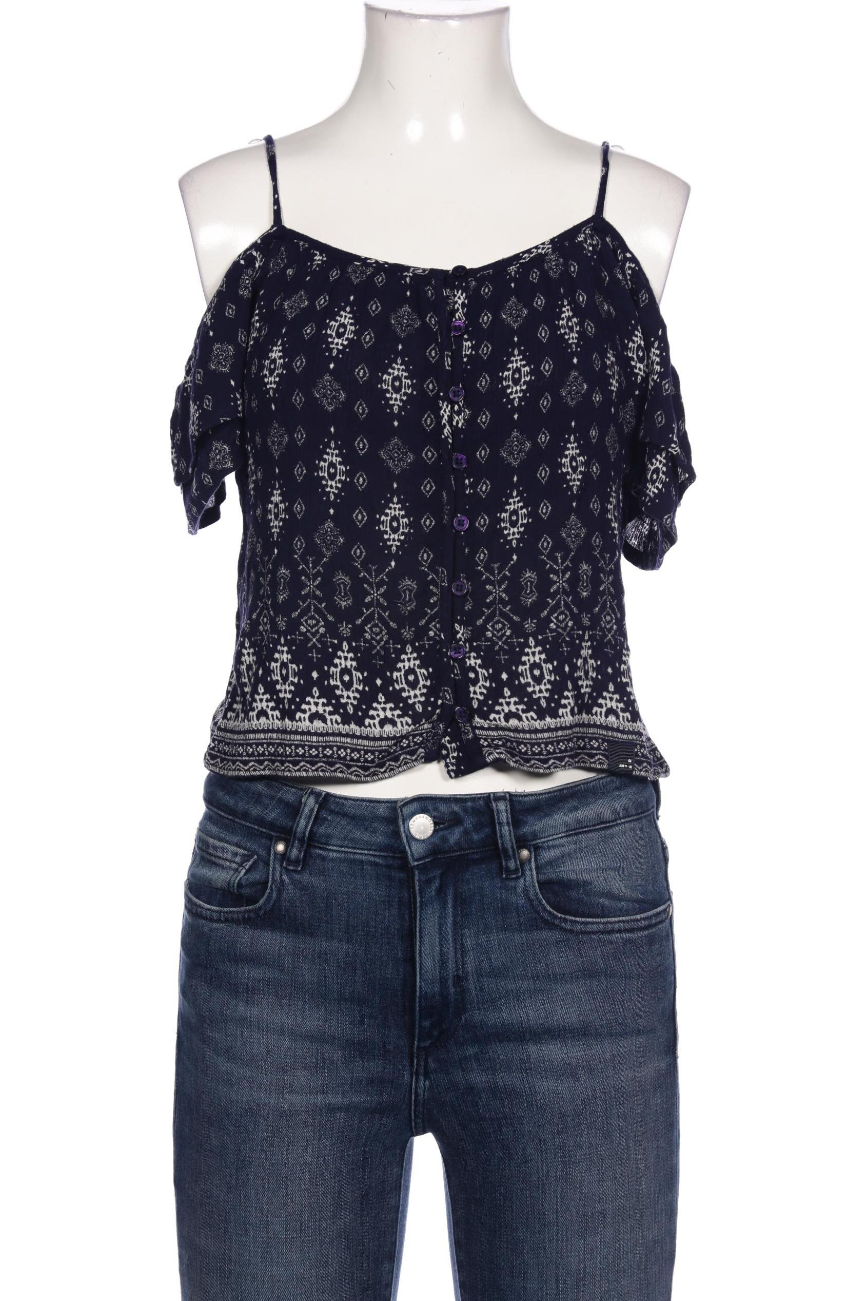 

Superdry Damen Bluse, marineblau, Gr. 36