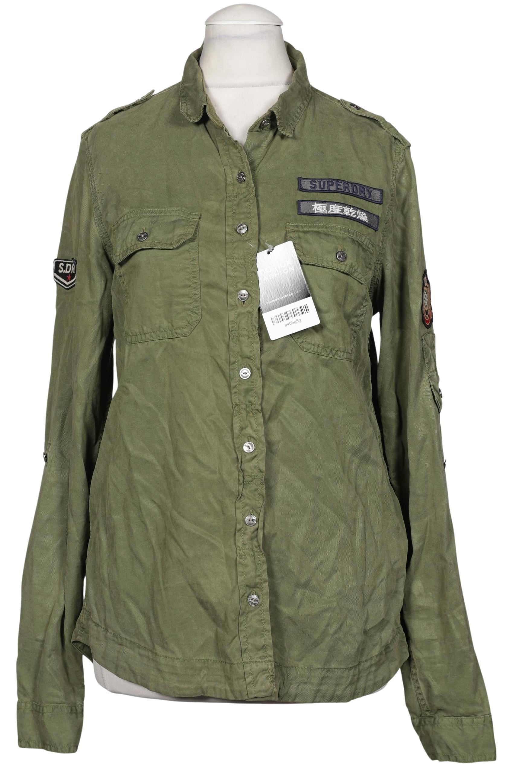 

Superdry Damen Bluse, grün, Gr. 34