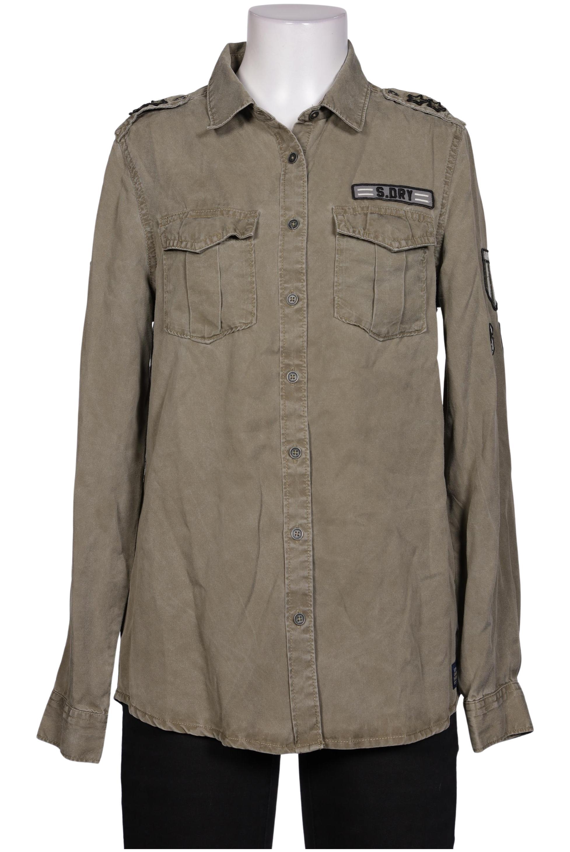 

Superdry Damen Bluse, grün, Gr. 34