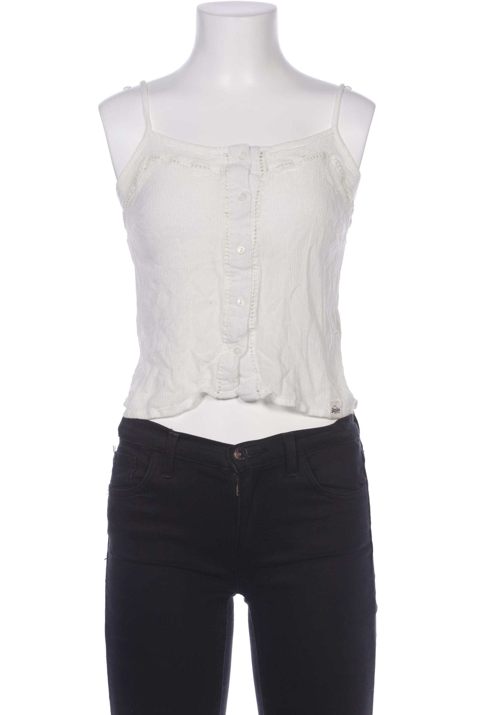 

Superdry Damen Bluse, cremeweiß, Gr. 34