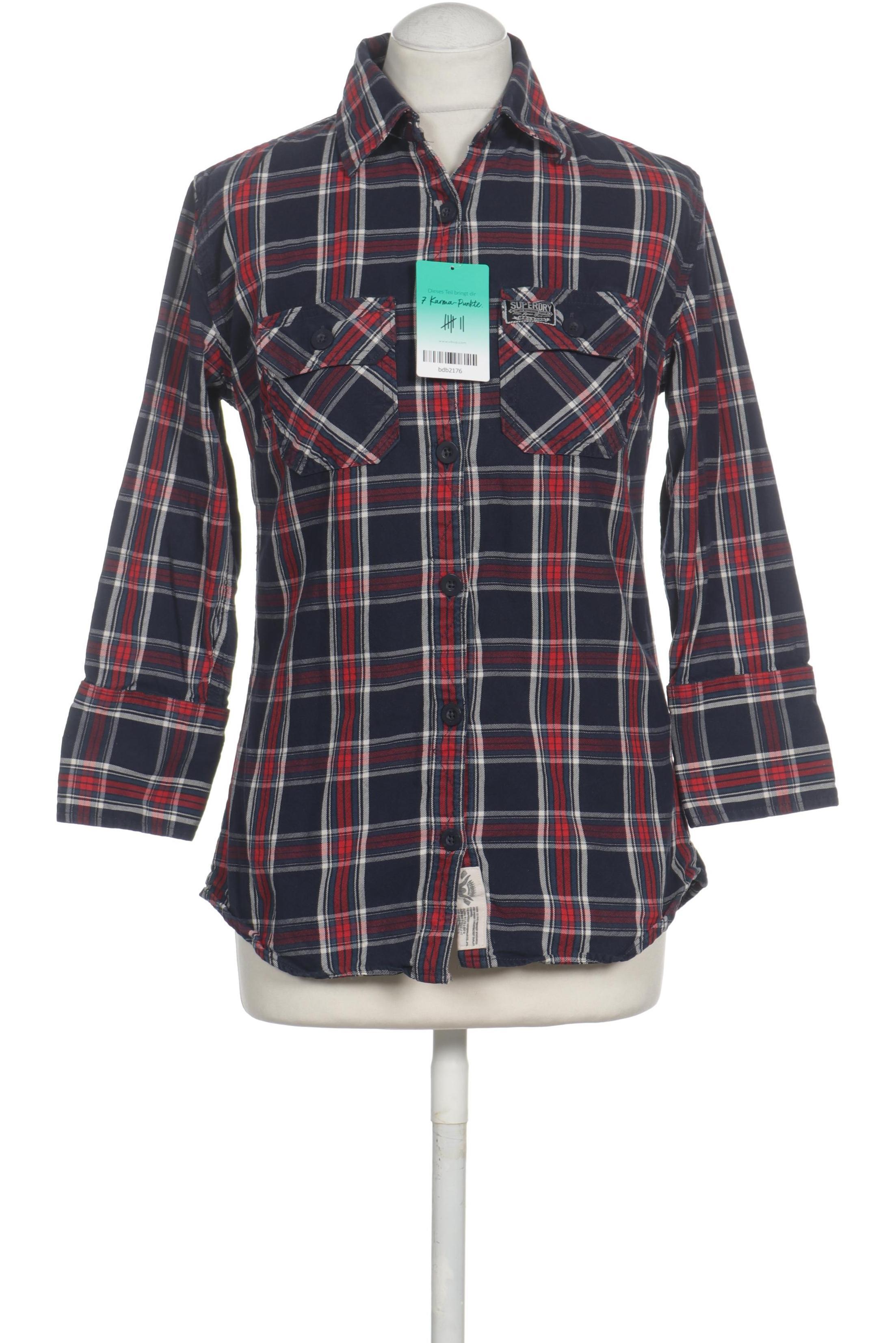 

Superdry Damen Bluse, blau, Gr.