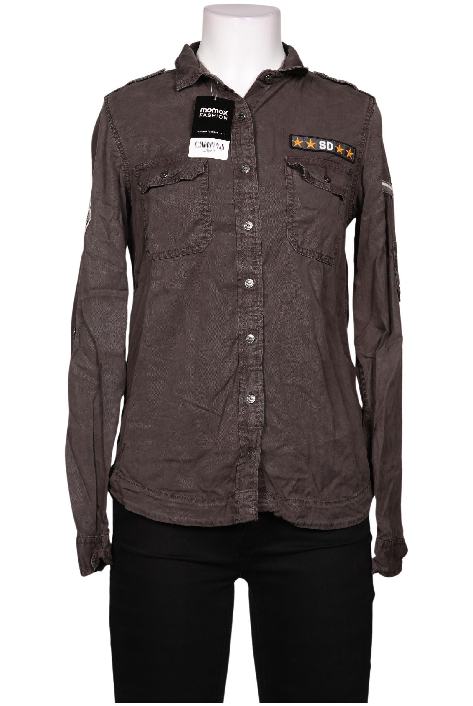 

Superdry Damen Bluse, grau, Gr. 36
