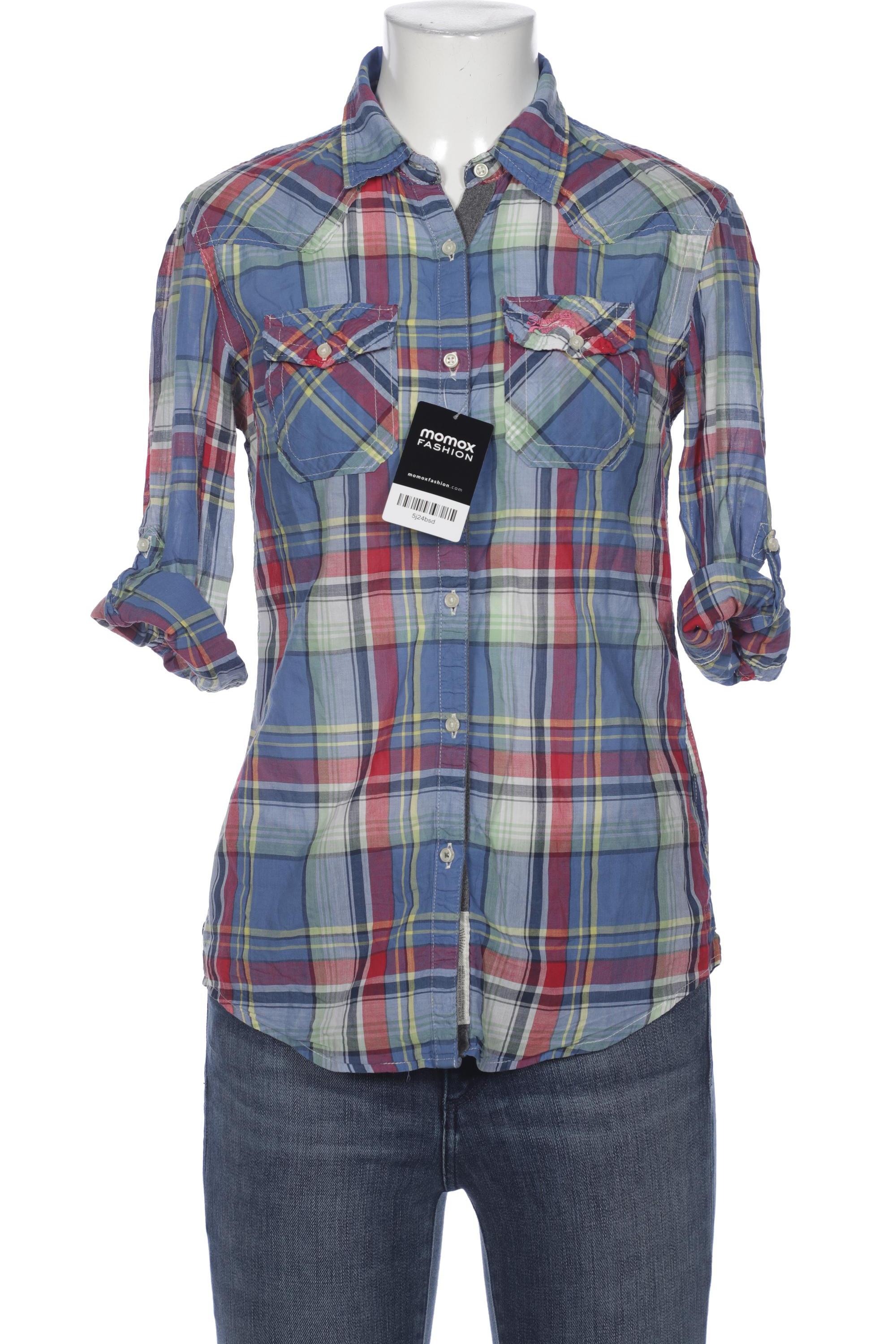 

Superdry Damen Bluse, blau, Gr. 36