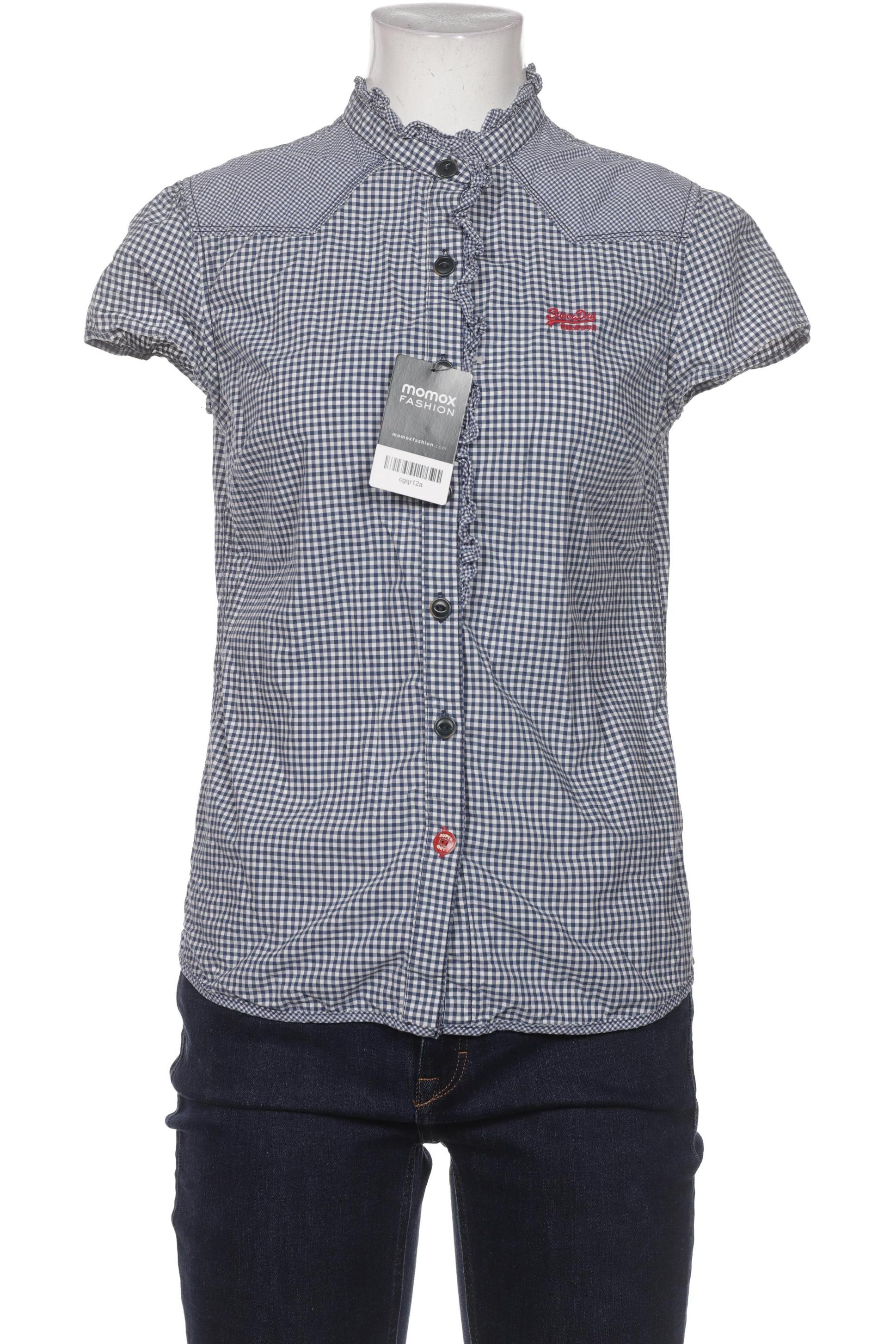 

Superdry Damen Bluse, blau, Gr. 36