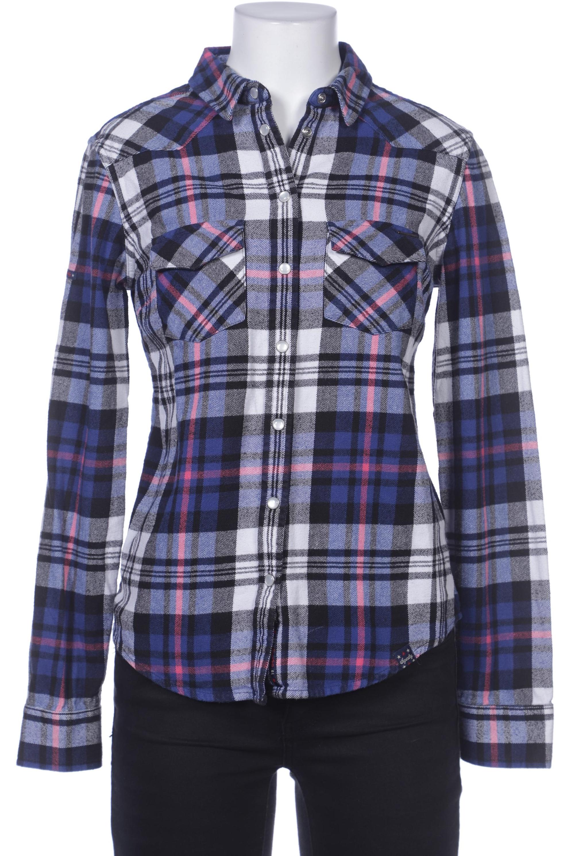

Superdry Damen Bluse, blau, Gr. 36