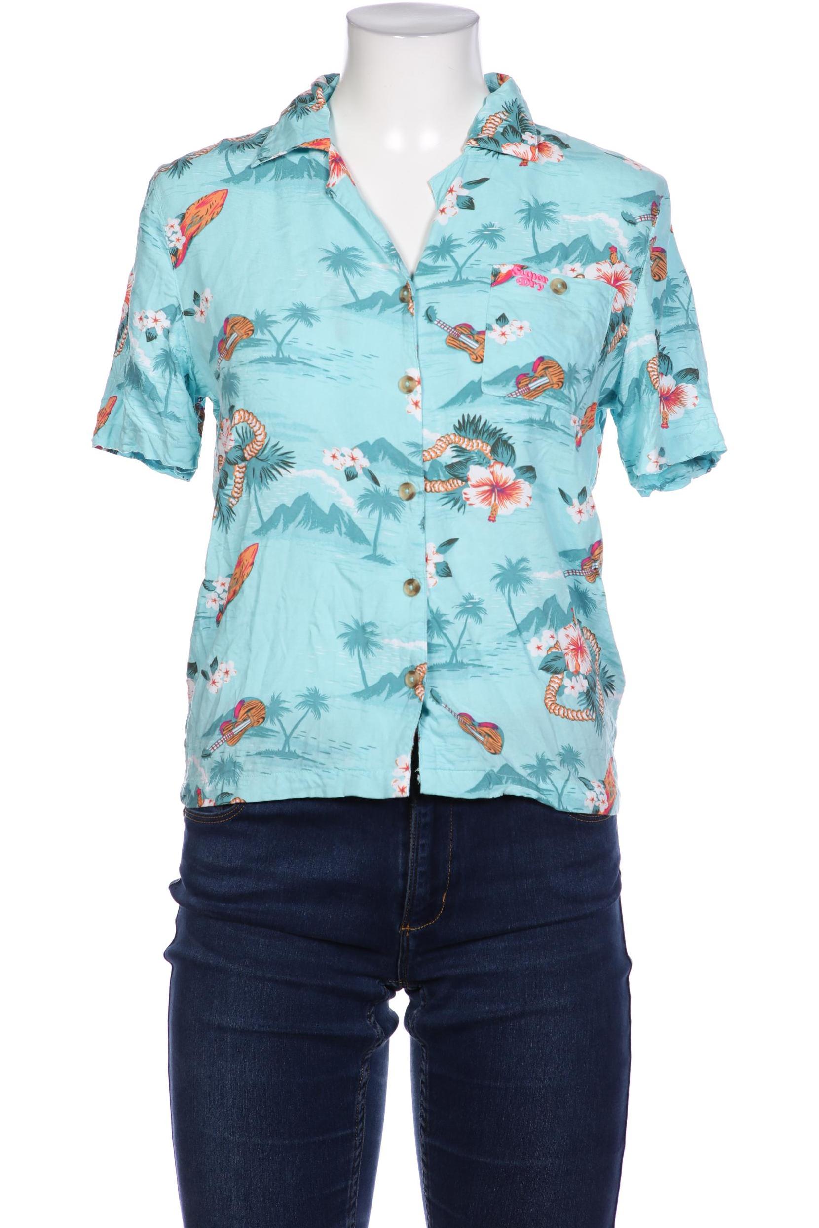 

Superdry Damen Bluse, türkis, Gr. 38