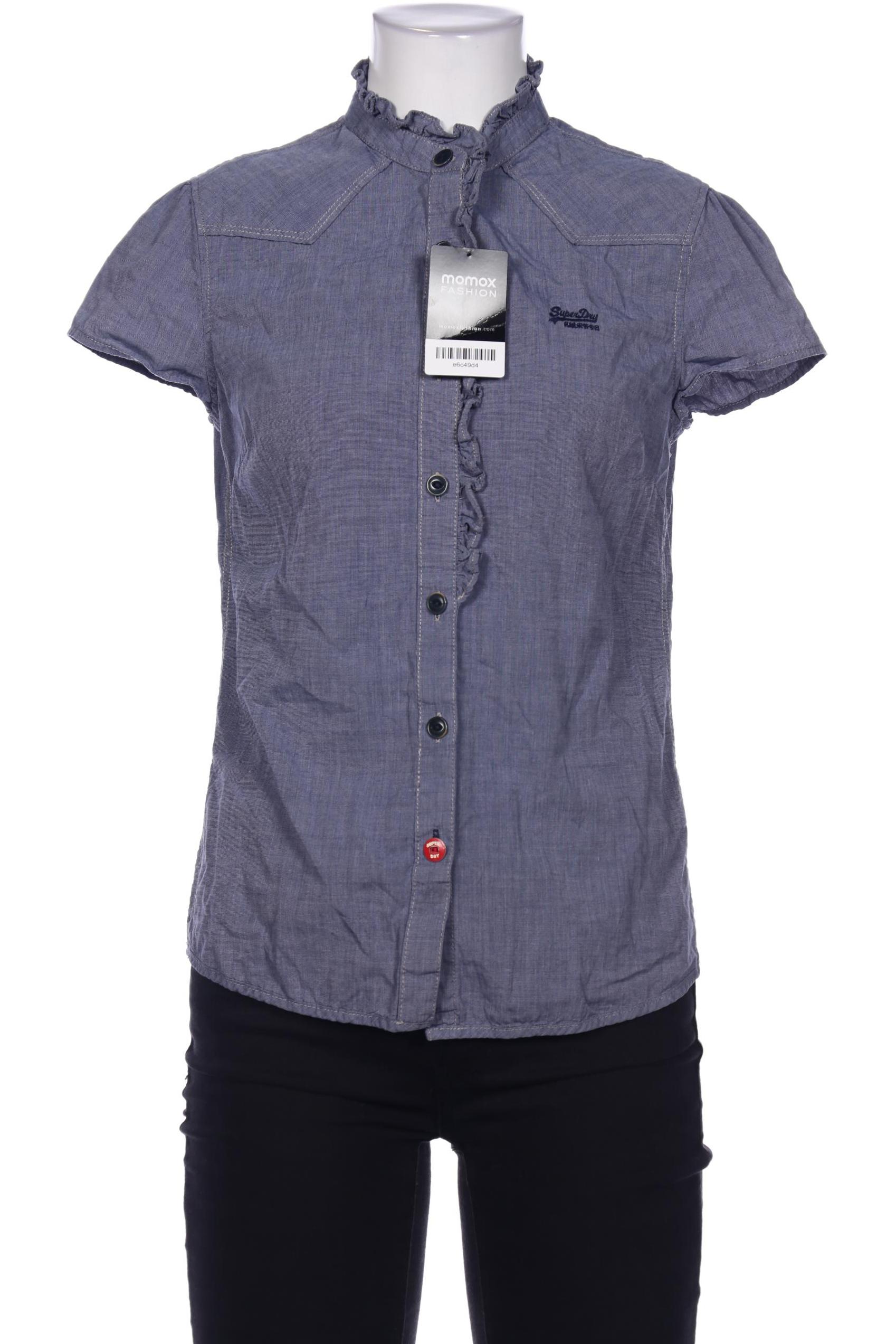 

Superdry Damen Bluse, blau, Gr. 36