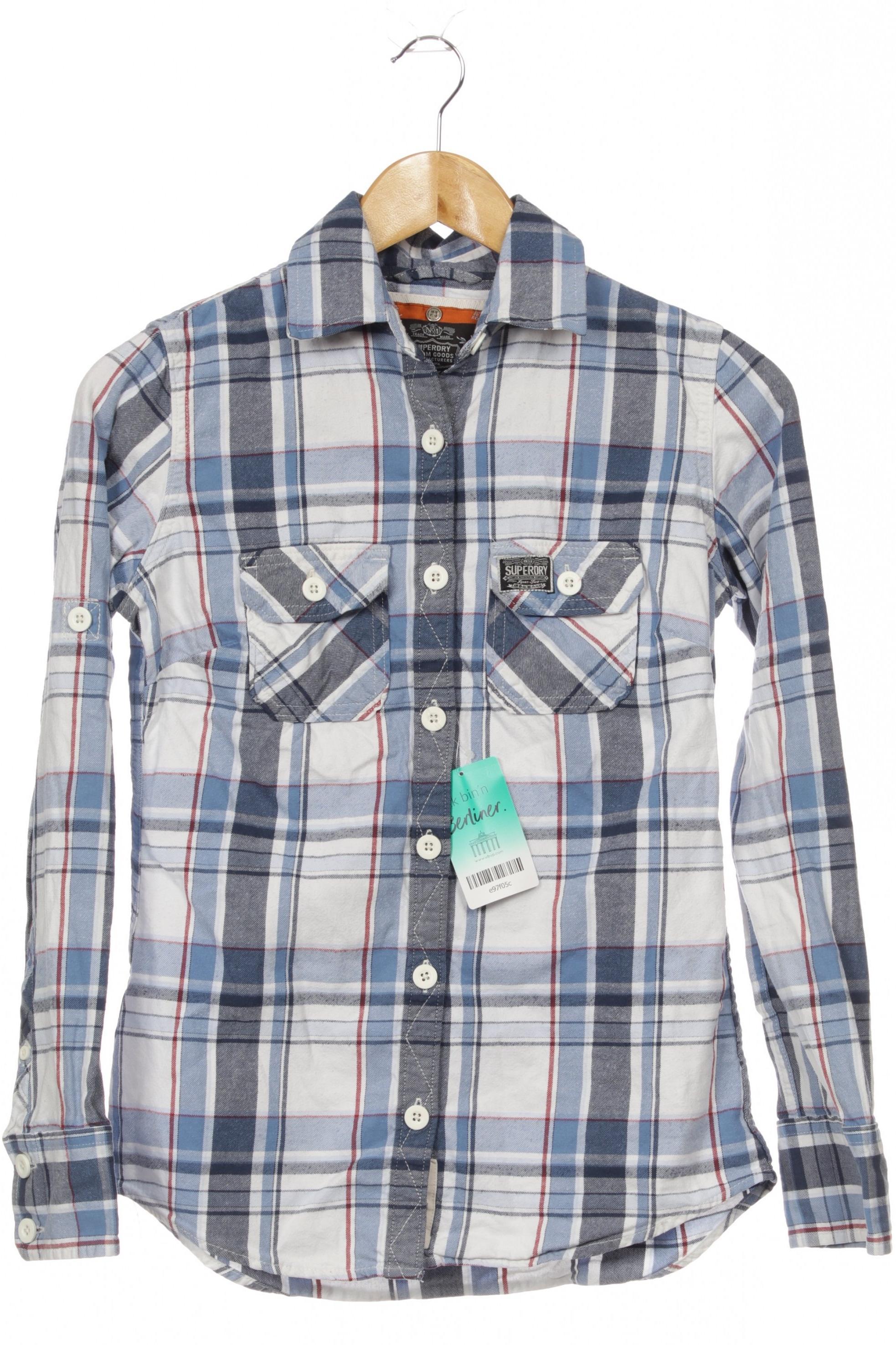 

Superdry Damen Bluse, blau, Gr.