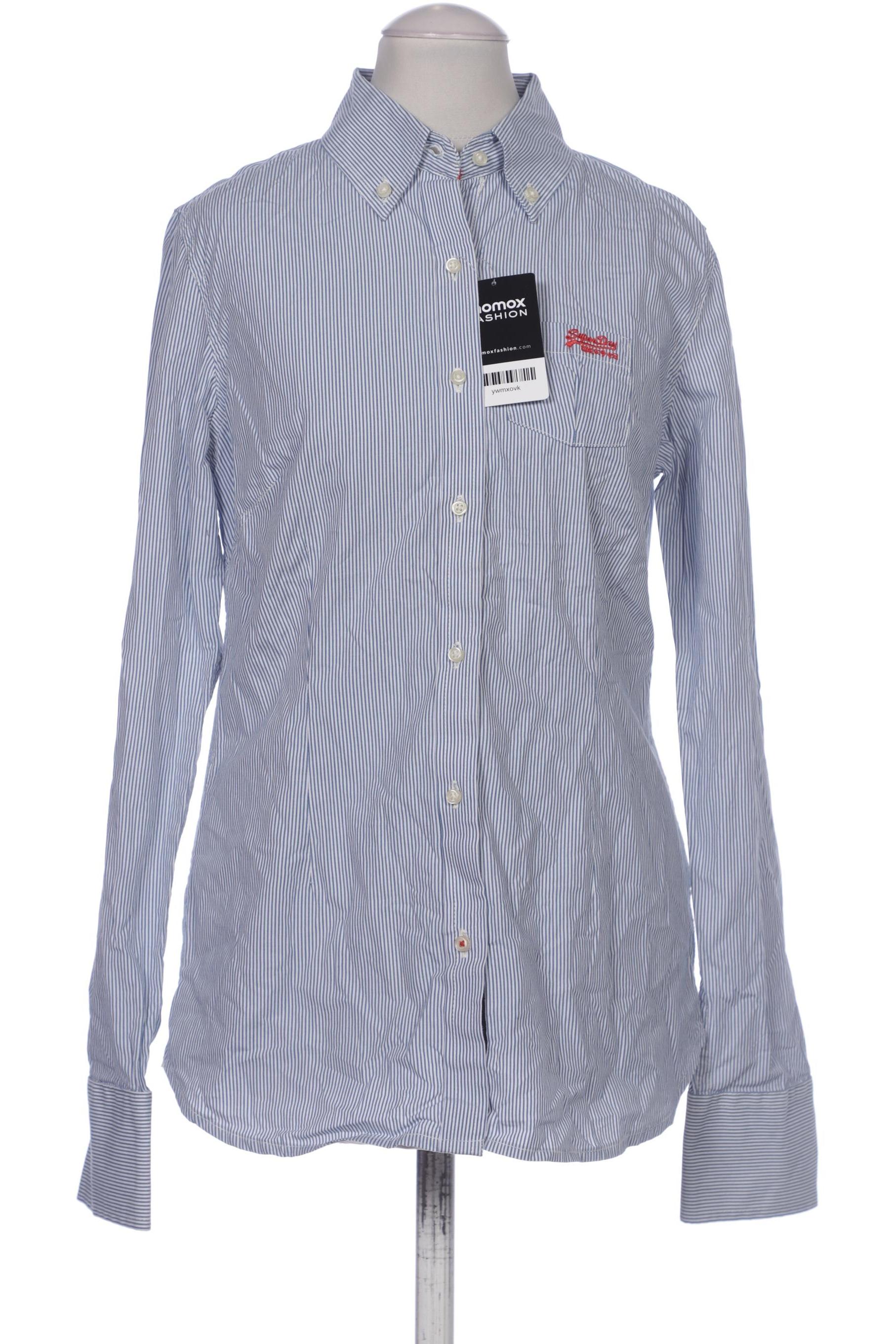 

Superdry Damen Bluse, blau, Gr. 36