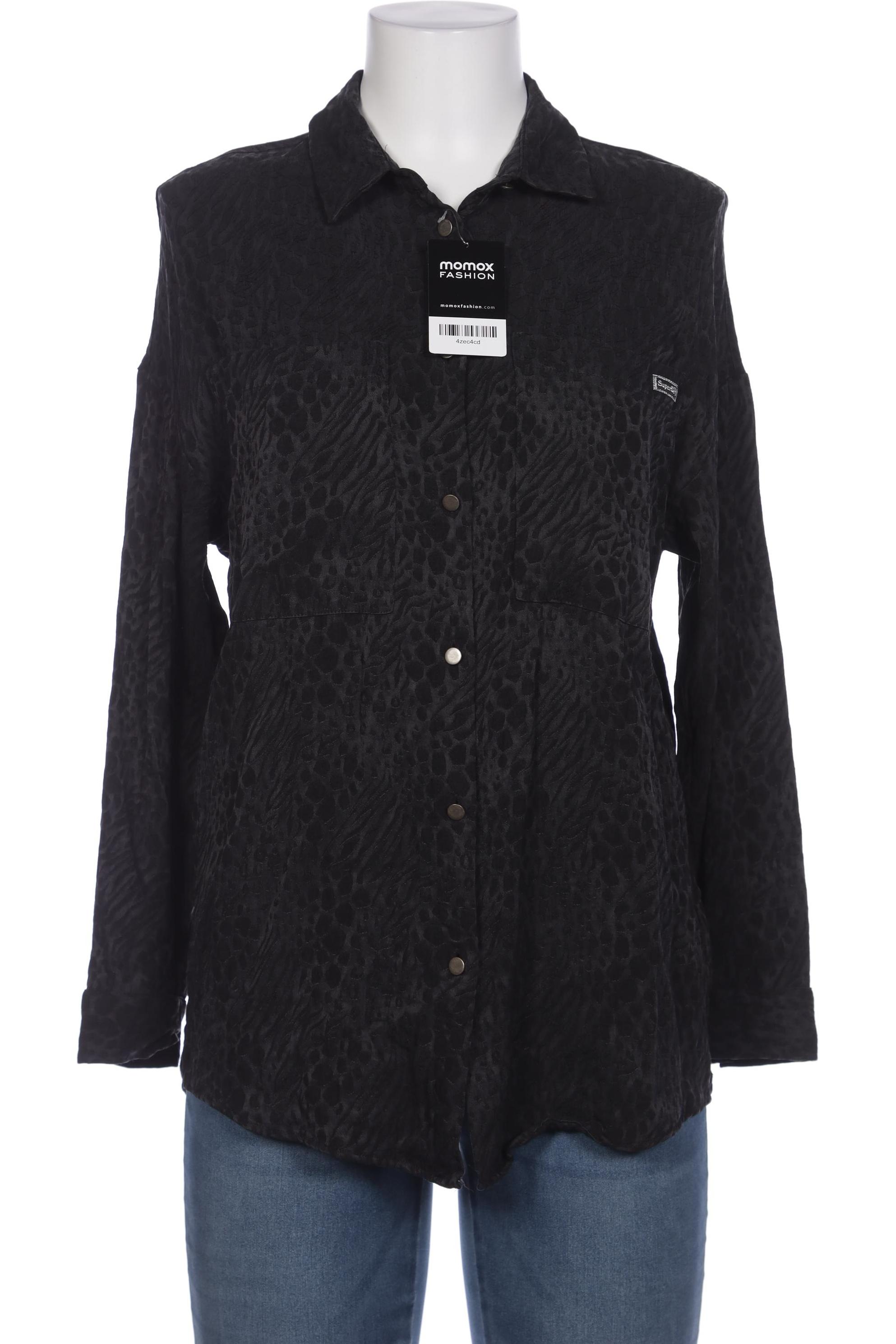 

Superdry Damen Bluse, schwarz, Gr. 38