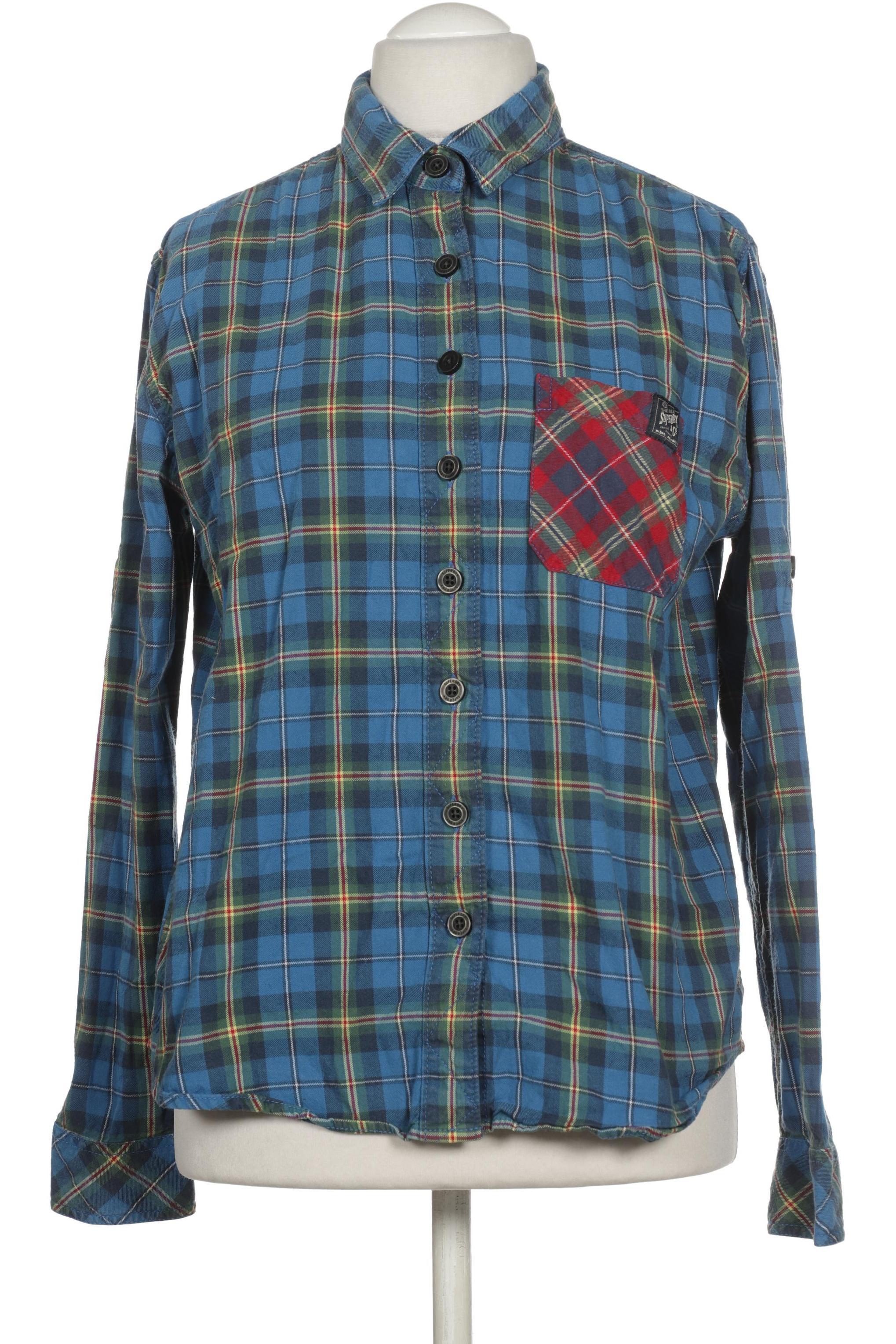 

Superdry Damen Bluse, blau, Gr. 44