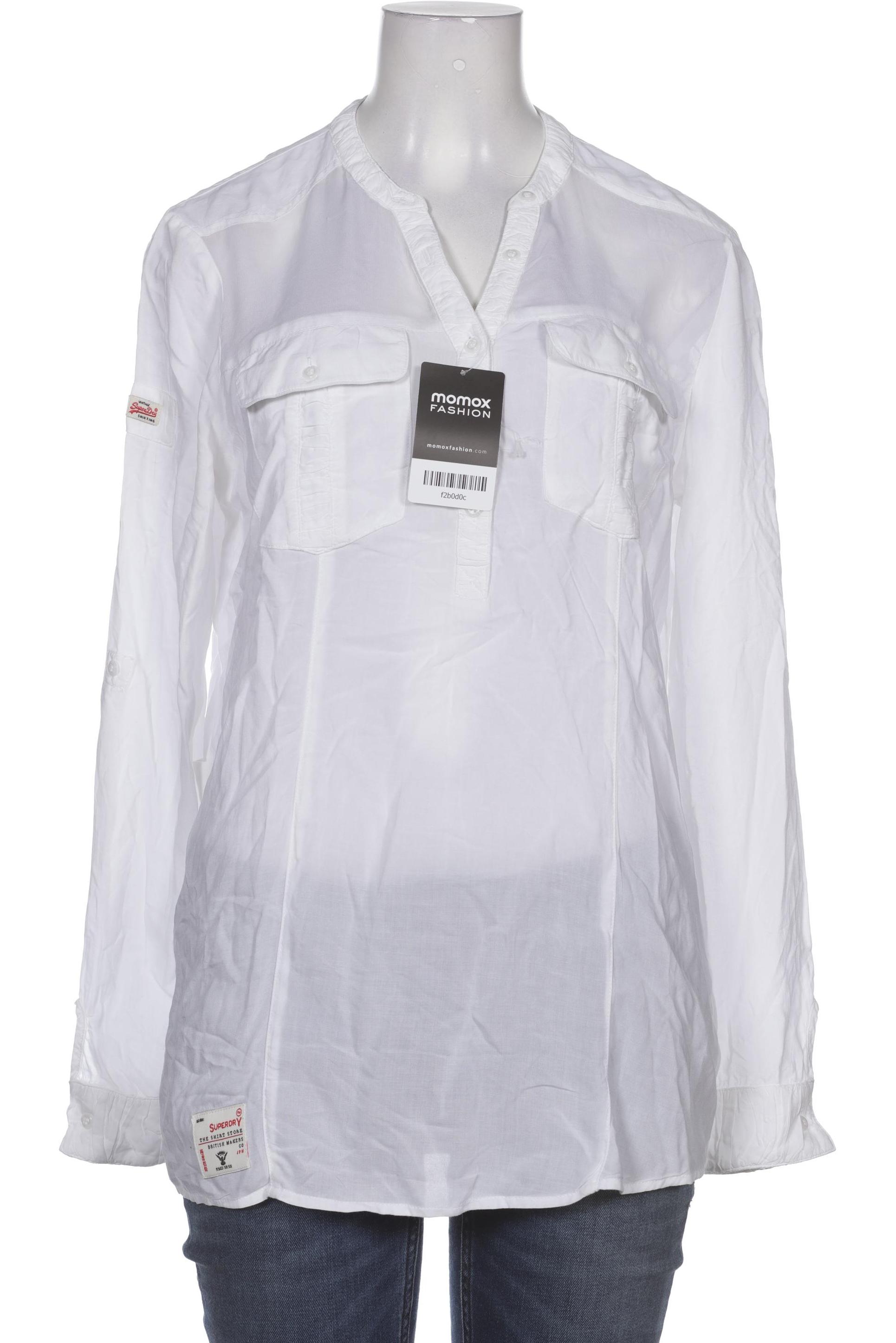 

Superdry Damen Bluse, weiß, Gr. 34