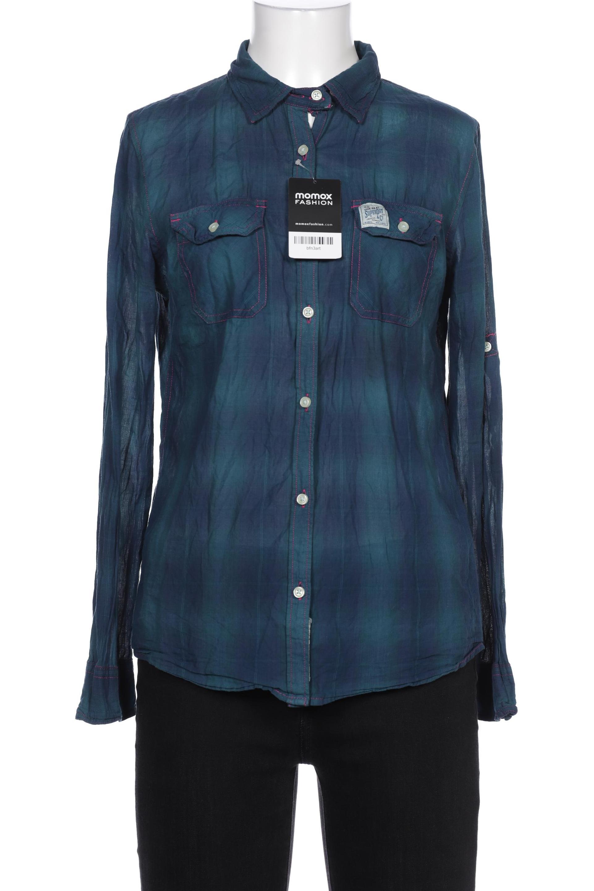 

Superdry Damen Bluse, blau, Gr. 38