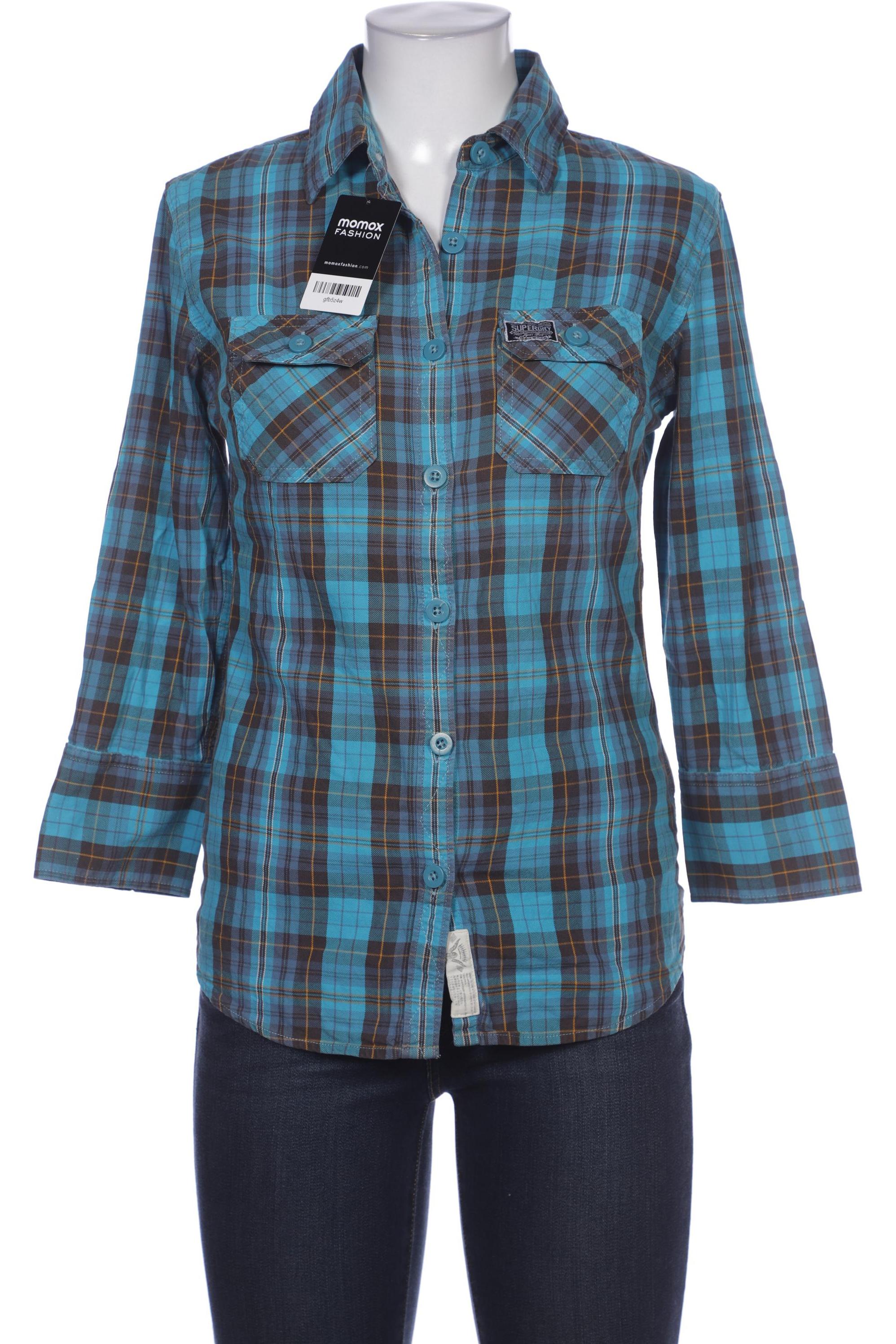 

Superdry Damen Bluse, blau, Gr. 38