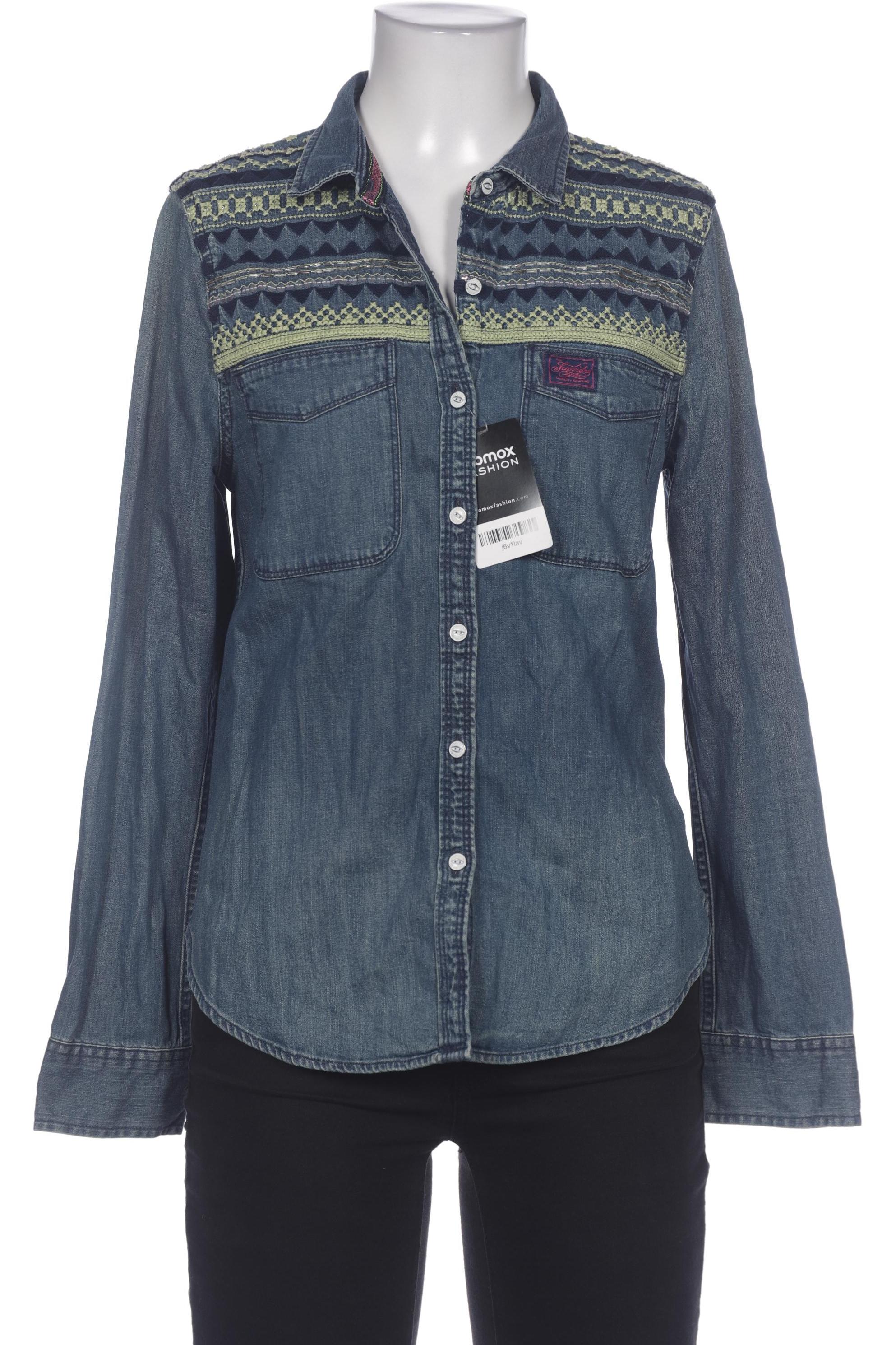 

Superdry Damen Bluse, blau, Gr. 38