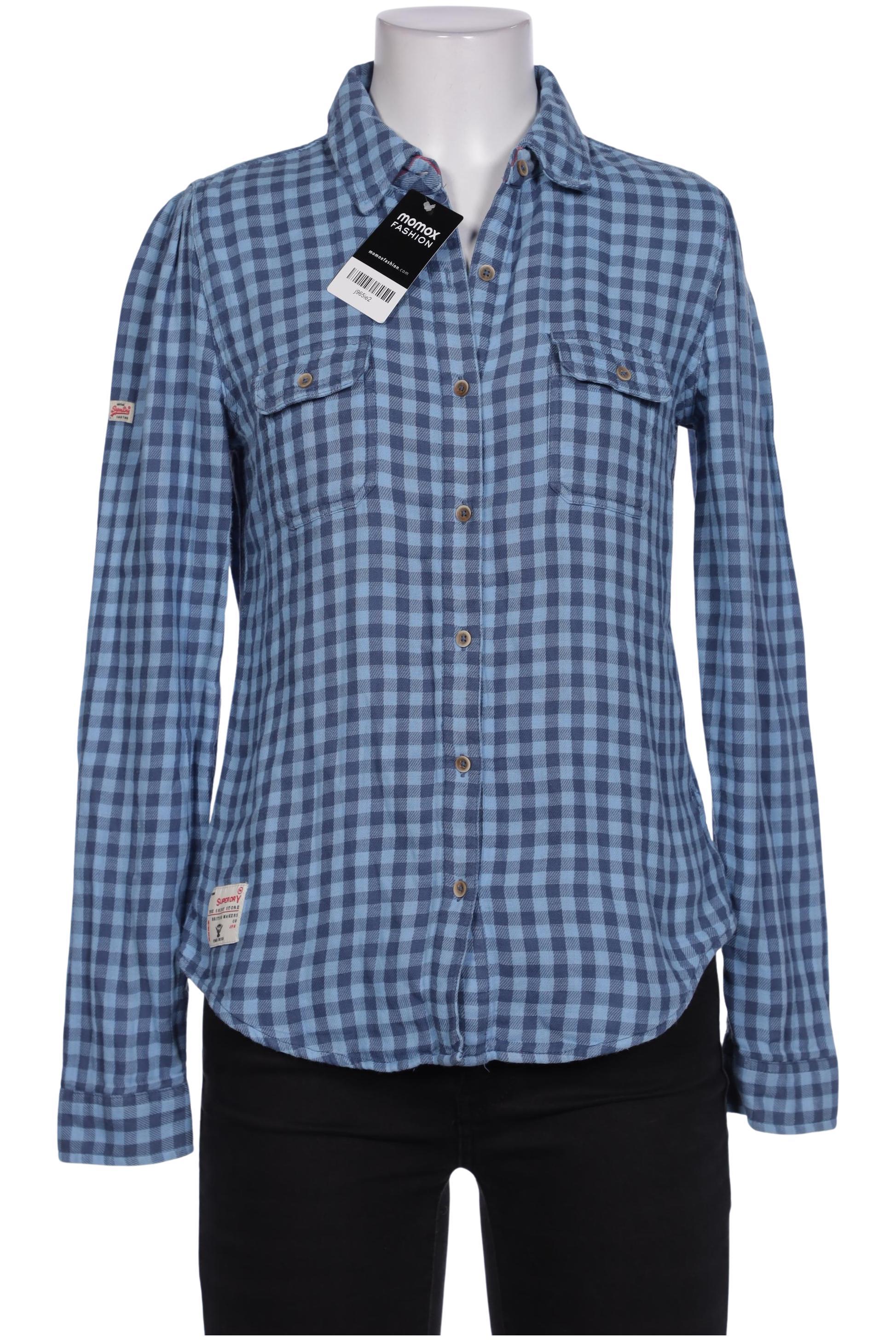 

Superdry Damen Bluse, blau, Gr. 36