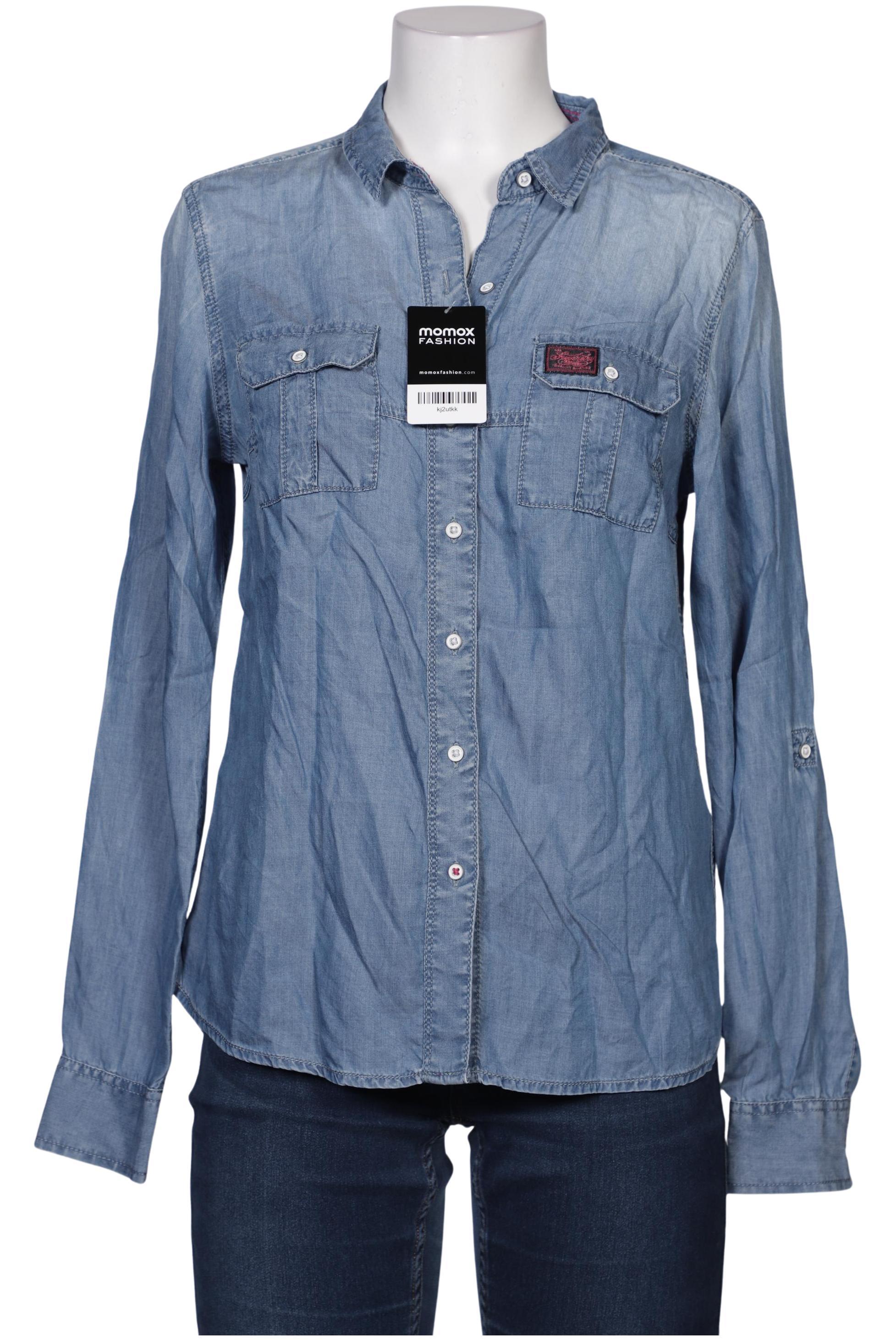 

Superdry Damen Bluse, blau, Gr. 42